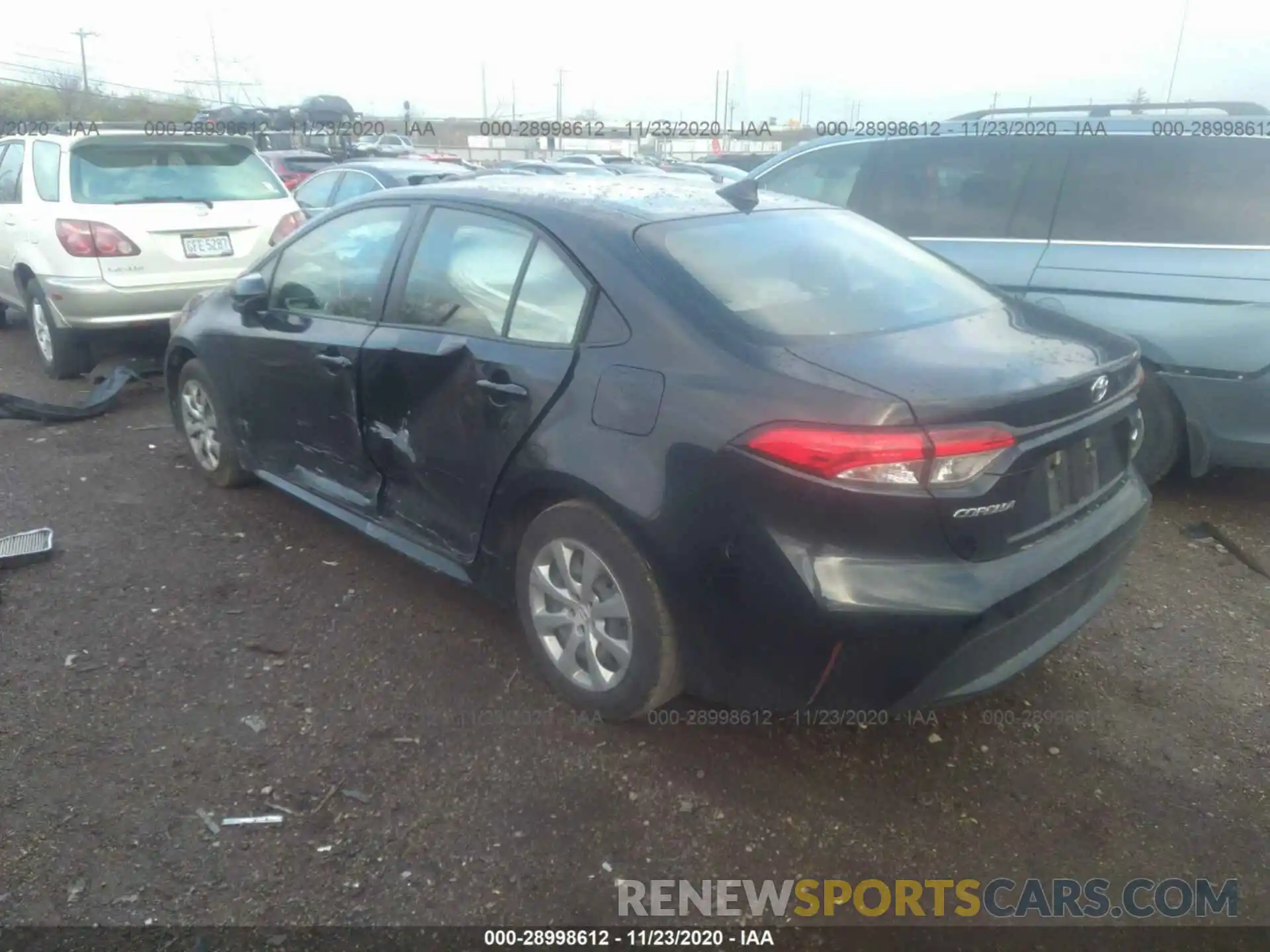 3 Photograph of a damaged car JTDEPRAE5LJ112338 TOYOTA COROLLA 2020