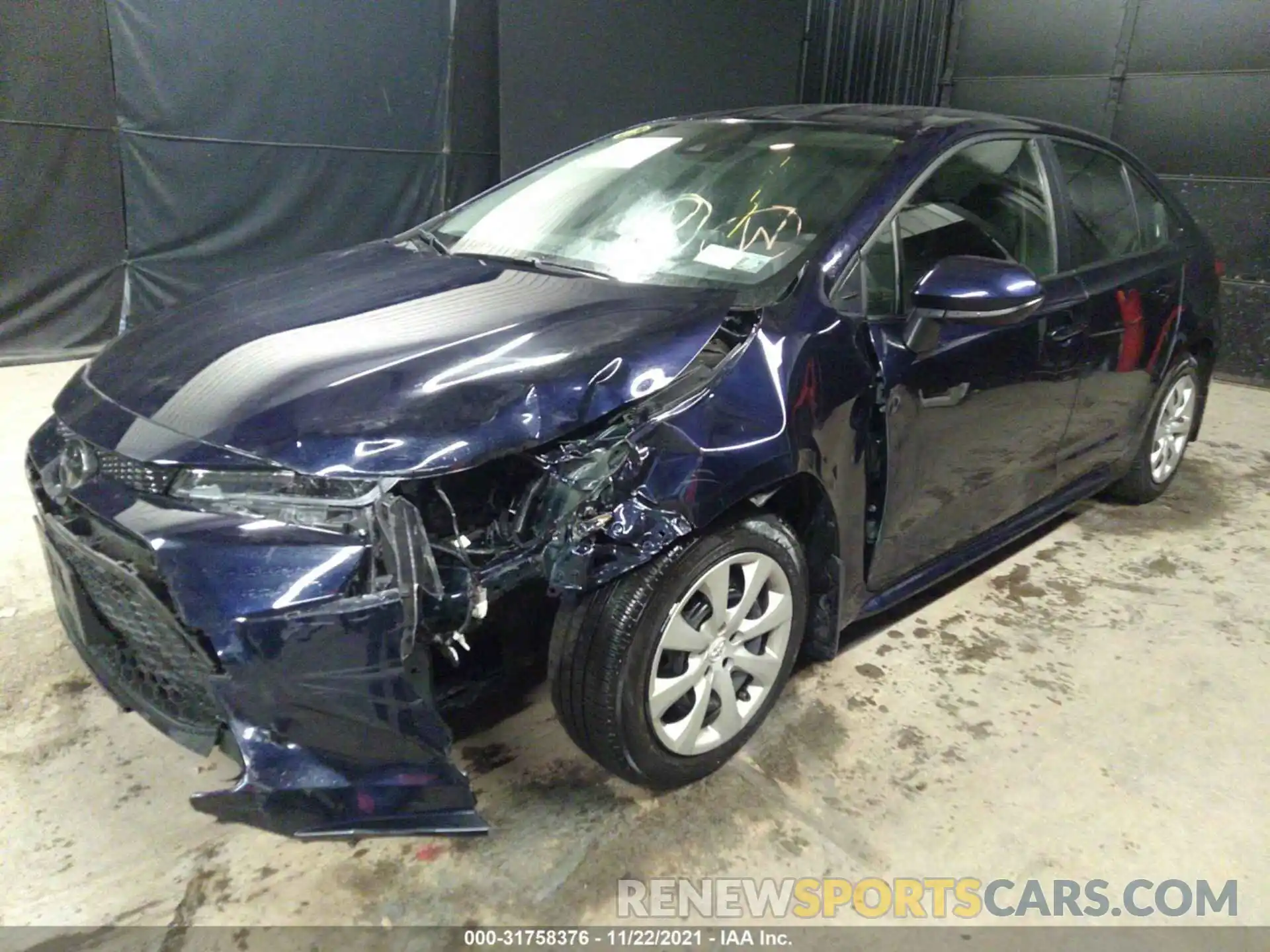 2 Photograph of a damaged car JTDEPRAE5LJ112436 TOYOTA COROLLA 2020