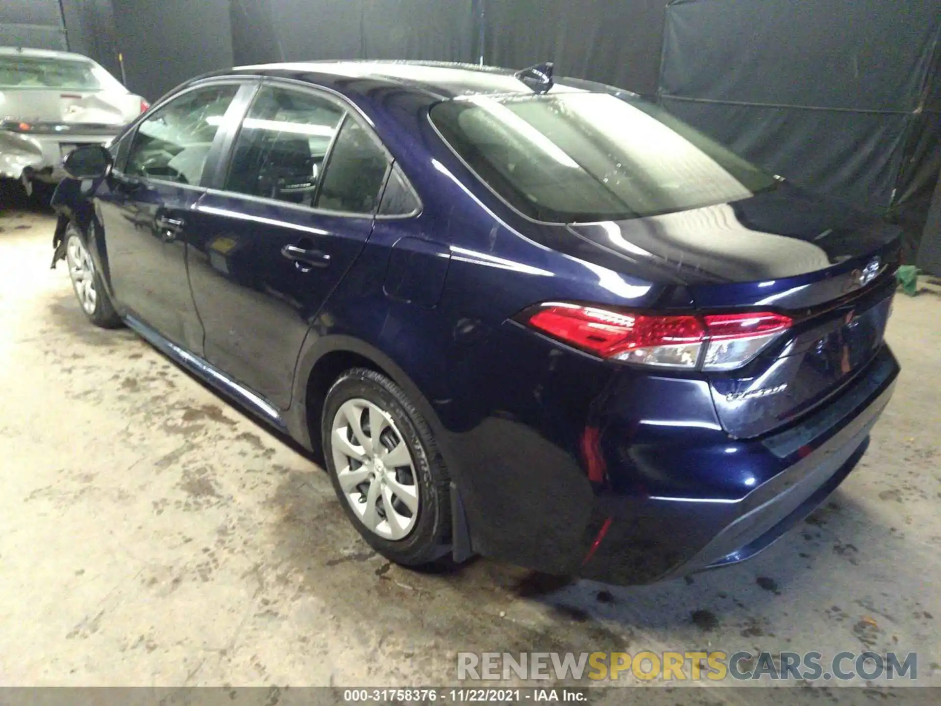 3 Photograph of a damaged car JTDEPRAE5LJ112436 TOYOTA COROLLA 2020