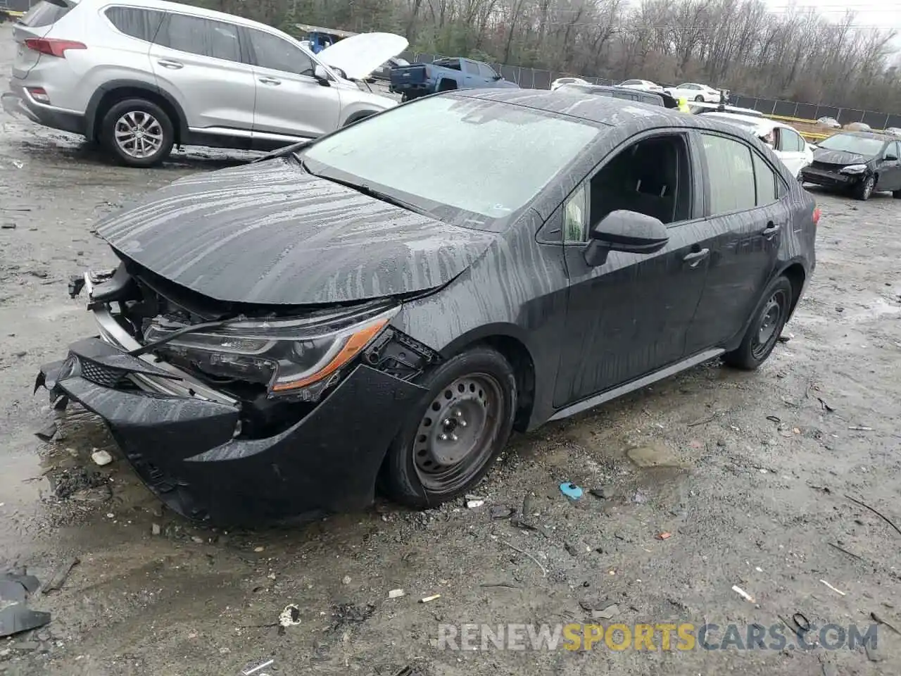 1 Photograph of a damaged car JTDEPRAE5LJ113361 TOYOTA COROLLA 2020