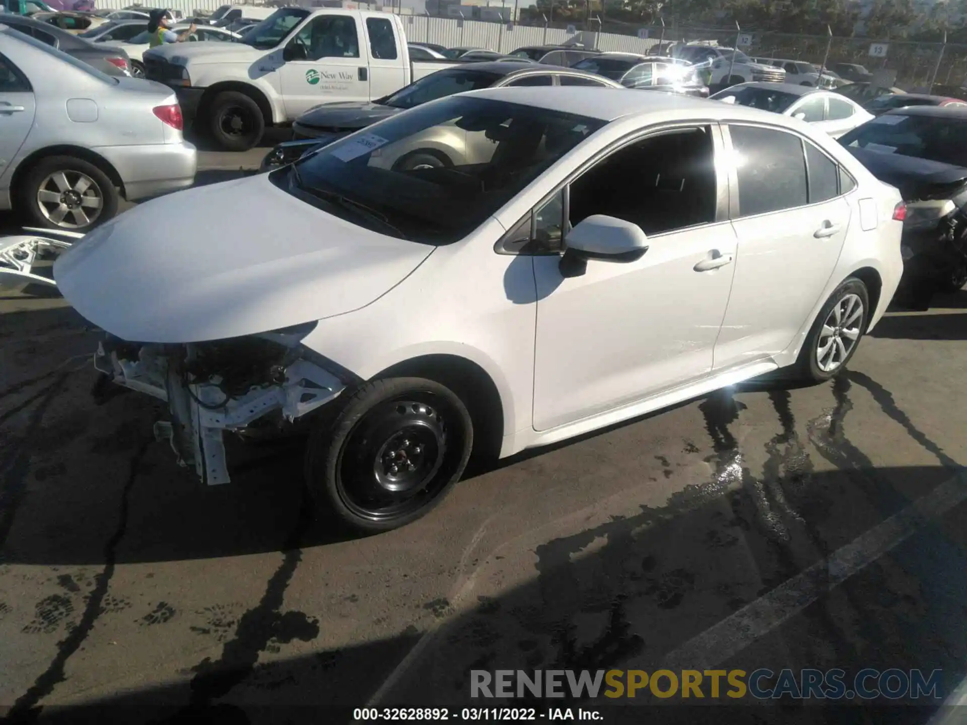 2 Photograph of a damaged car JTDEPRAE5LJ114249 TOYOTA COROLLA 2020