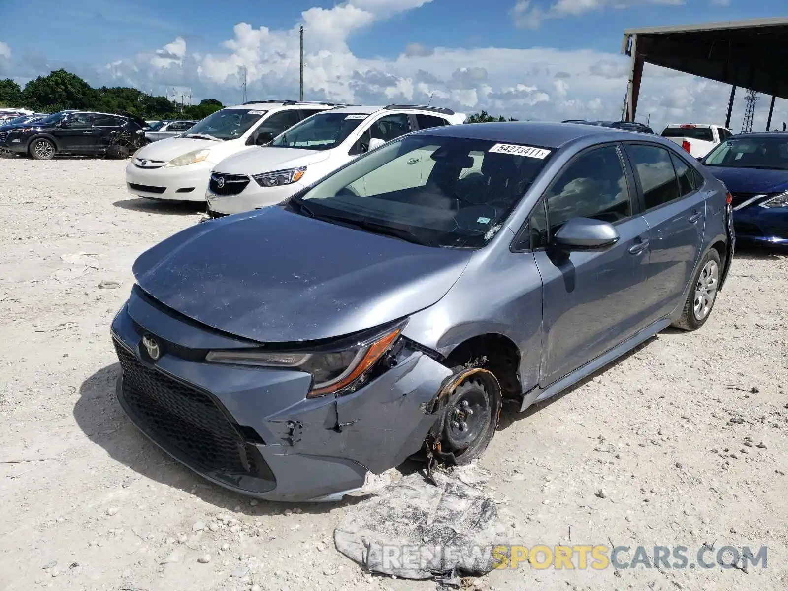 9 Photograph of a damaged car JTDEPRAE5LJ115143 TOYOTA COROLLA 2020