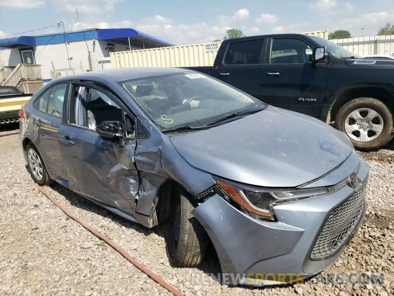 1 Photograph of a damaged car JTDEPRAE5LJ117068 TOYOTA COROLLA 2020