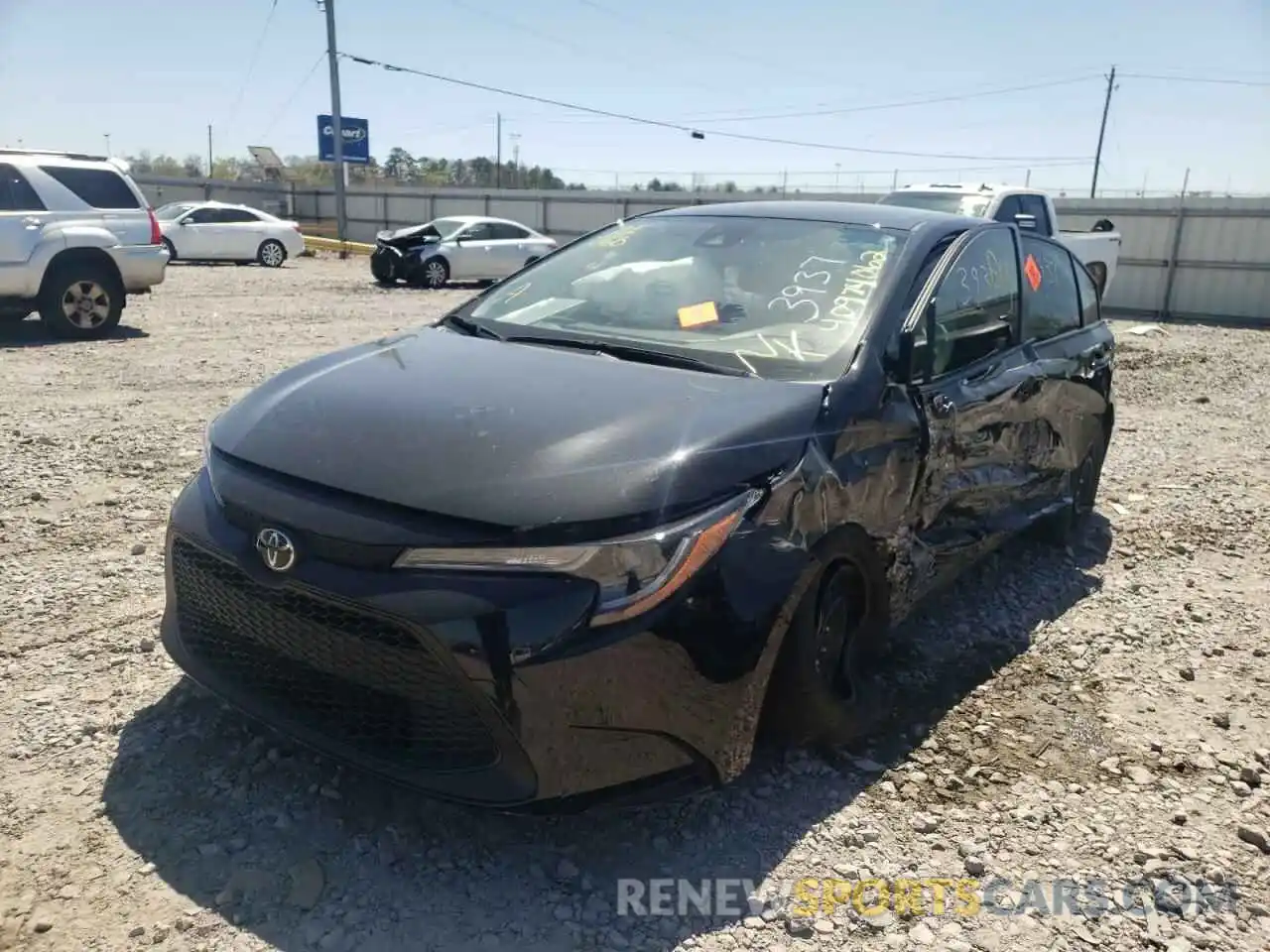 2 Photograph of a damaged car JTDEPRAE6LJ000566 TOYOTA COROLLA 2020