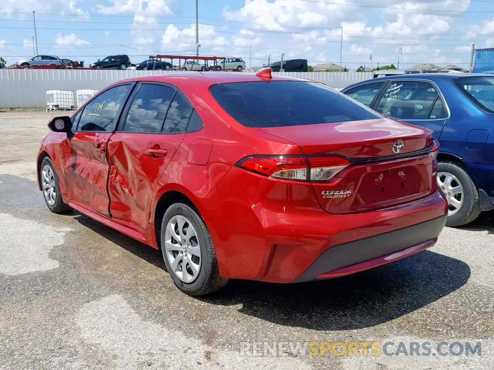 3 Photograph of a damaged car JTDEPRAE6LJ000728 TOYOTA COROLLA 2020