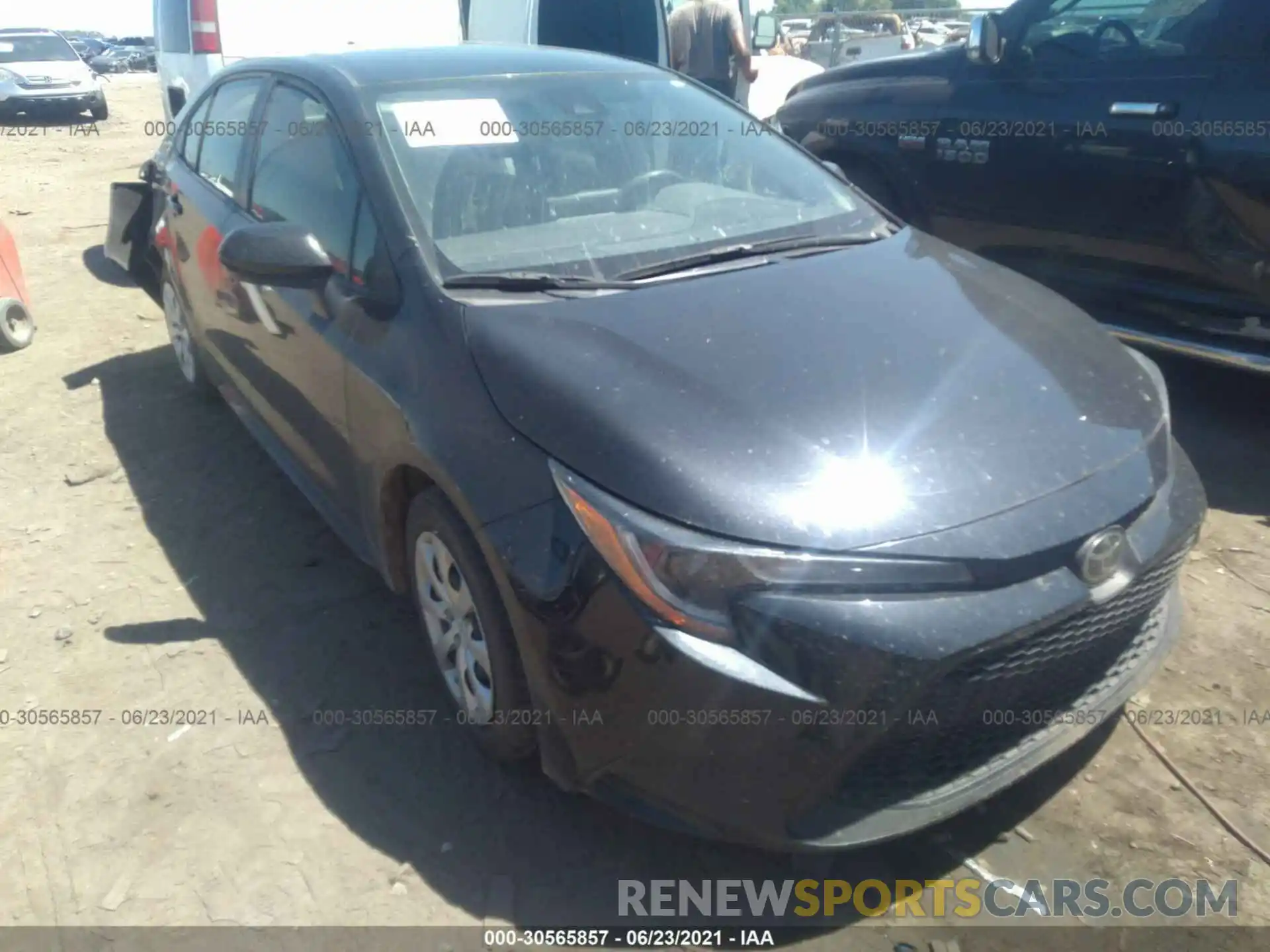 1 Photograph of a damaged car JTDEPRAE6LJ000826 TOYOTA COROLLA 2020