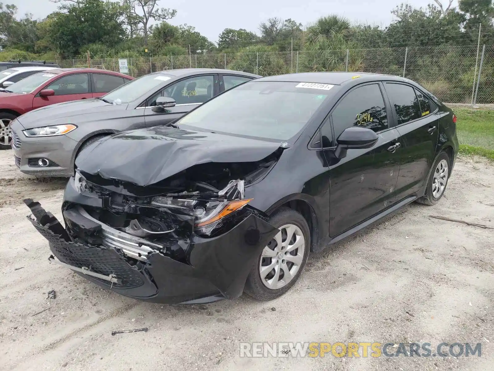 2 Photograph of a damaged car JTDEPRAE6LJ001037 TOYOTA COROLLA 2020