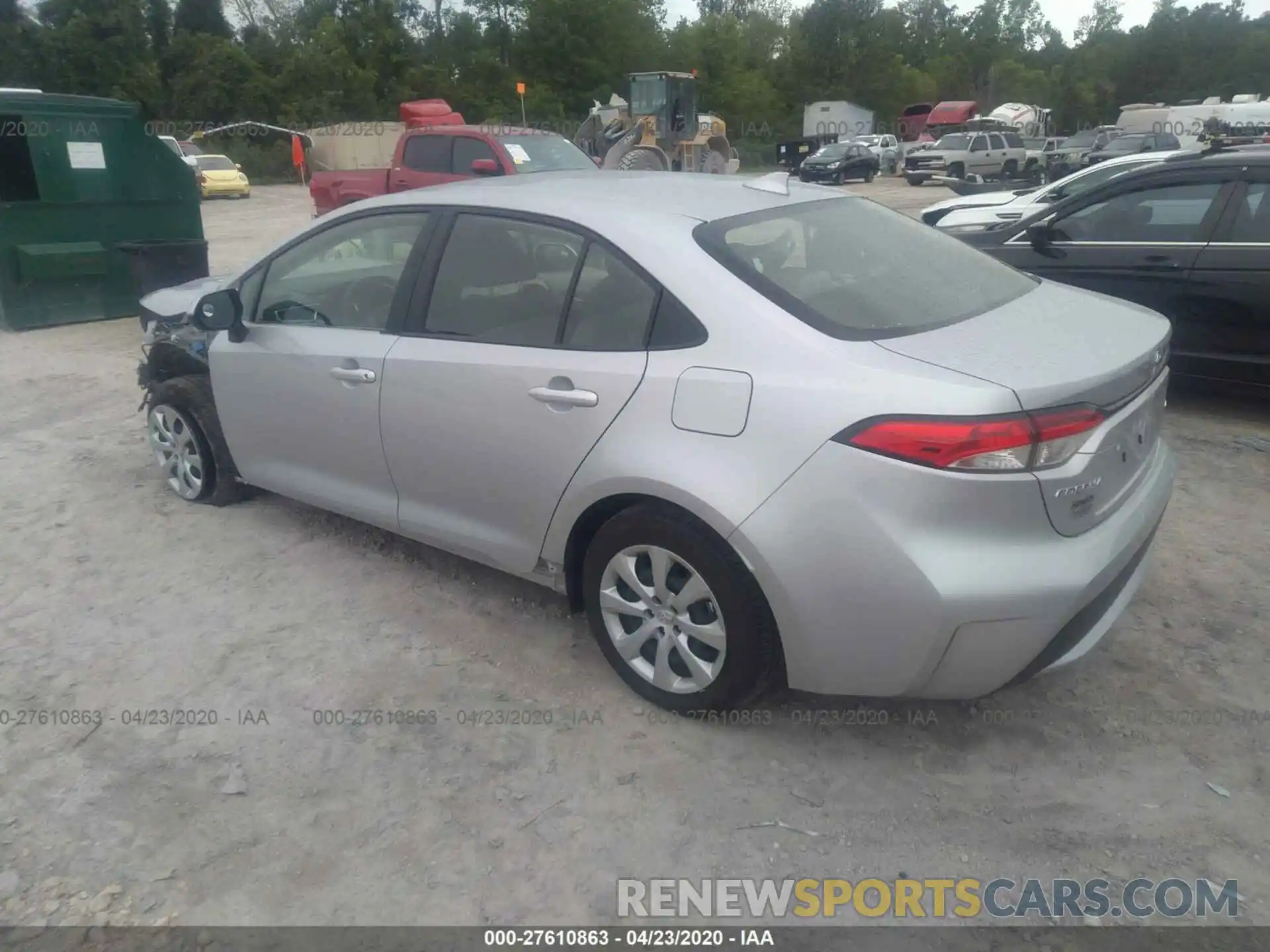 3 Photograph of a damaged car JTDEPRAE6LJ002964 TOYOTA COROLLA 2020