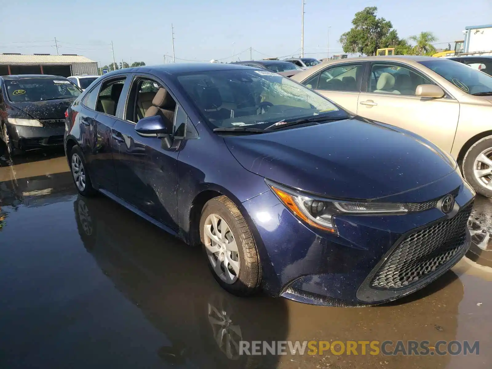 1 Photograph of a damaged car JTDEPRAE6LJ003452 TOYOTA COROLLA 2020