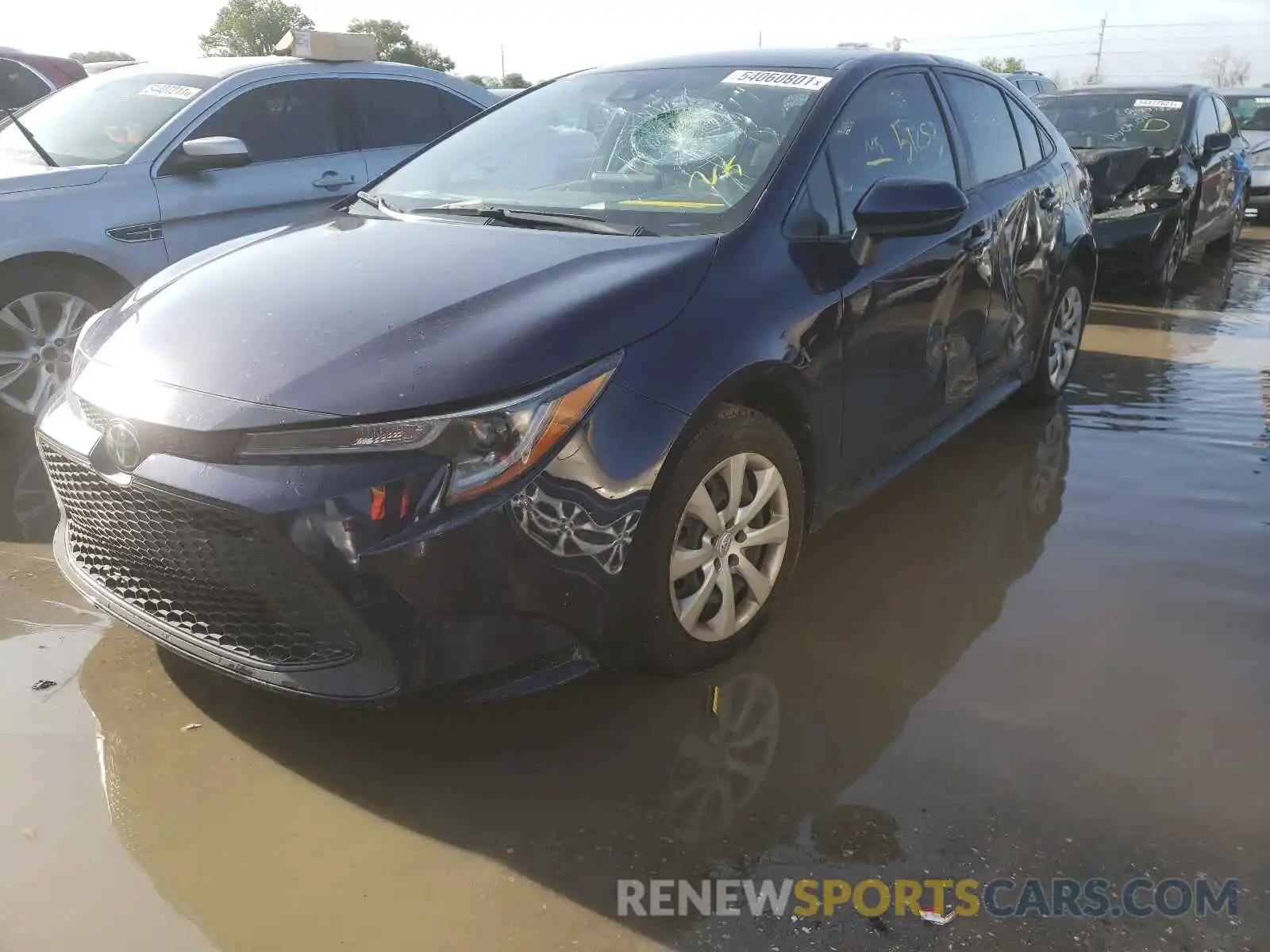 2 Photograph of a damaged car JTDEPRAE6LJ003452 TOYOTA COROLLA 2020