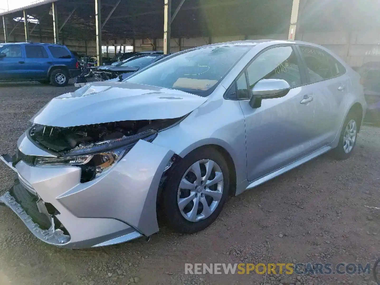 2 Photograph of a damaged car JTDEPRAE6LJ004245 TOYOTA COROLLA 2020