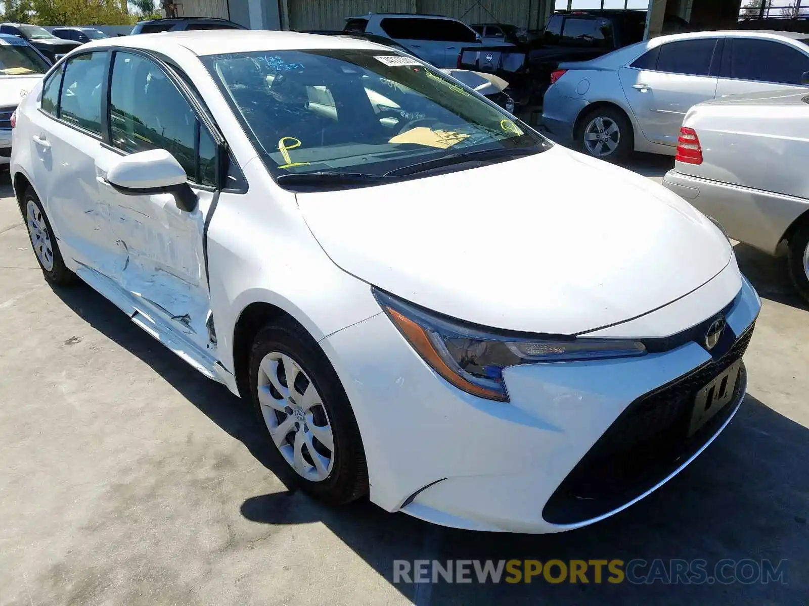 1 Photograph of a damaged car JTDEPRAE6LJ004780 TOYOTA COROLLA 2020