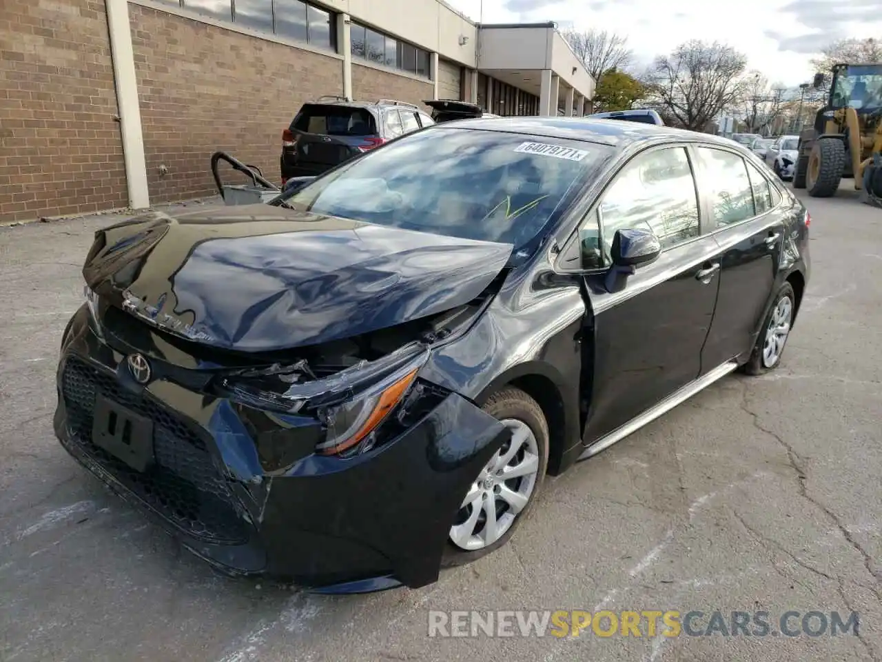 2 Photograph of a damaged car JTDEPRAE6LJ004889 TOYOTA COROLLA 2020