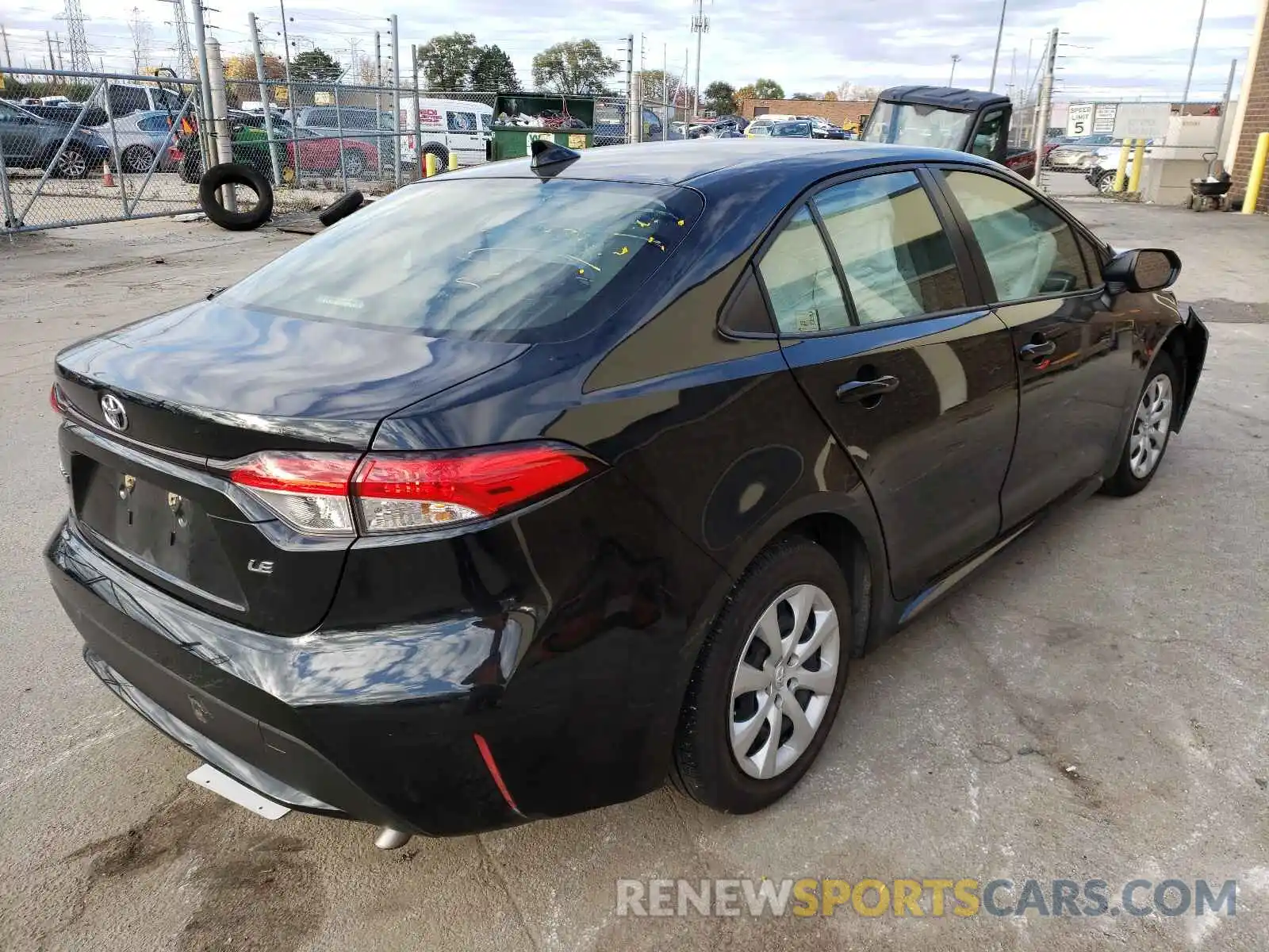 4 Photograph of a damaged car JTDEPRAE6LJ004889 TOYOTA COROLLA 2020