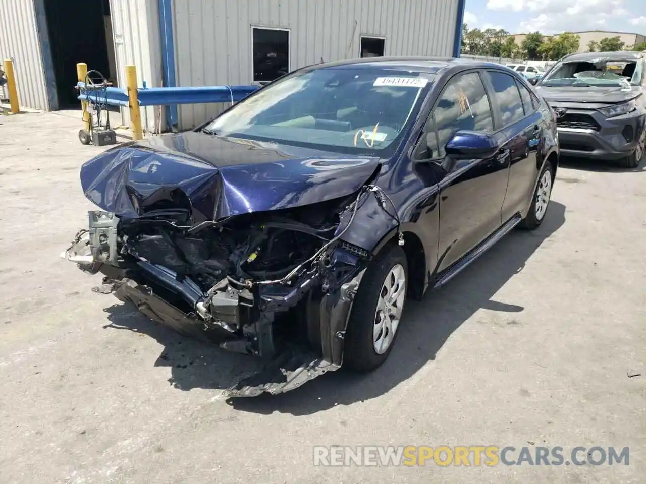 2 Photograph of a damaged car JTDEPRAE6LJ005105 TOYOTA COROLLA 2020