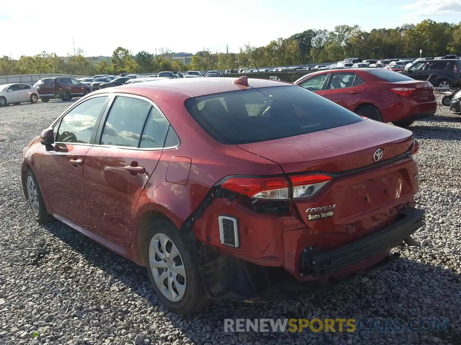 3 Photograph of a damaged car JTDEPRAE6LJ005234 TOYOTA COROLLA 2020