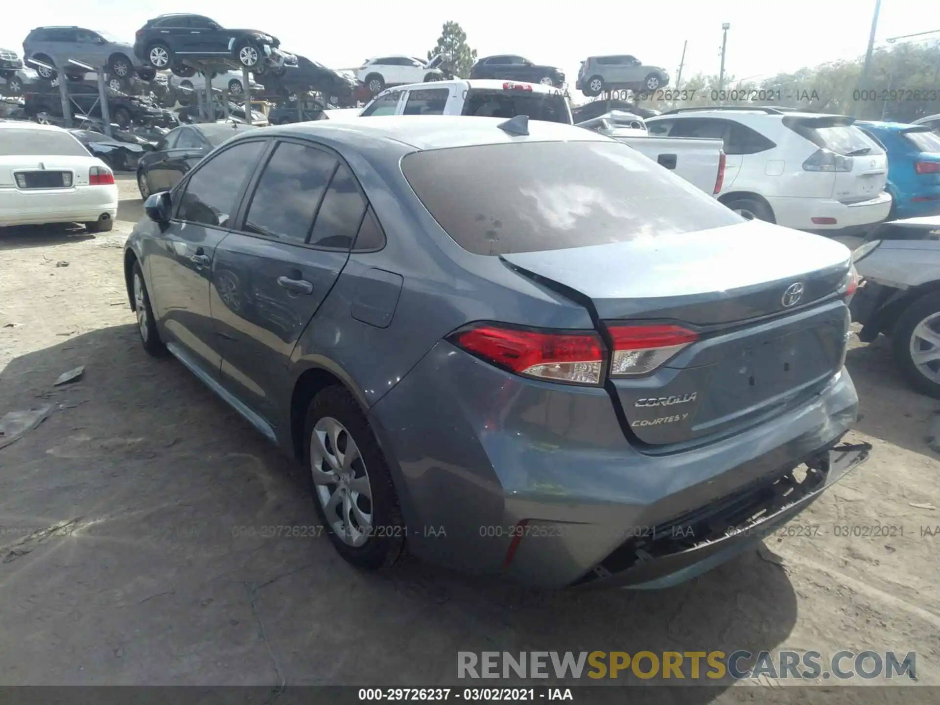 3 Photograph of a damaged car JTDEPRAE6LJ005637 TOYOTA COROLLA 2020