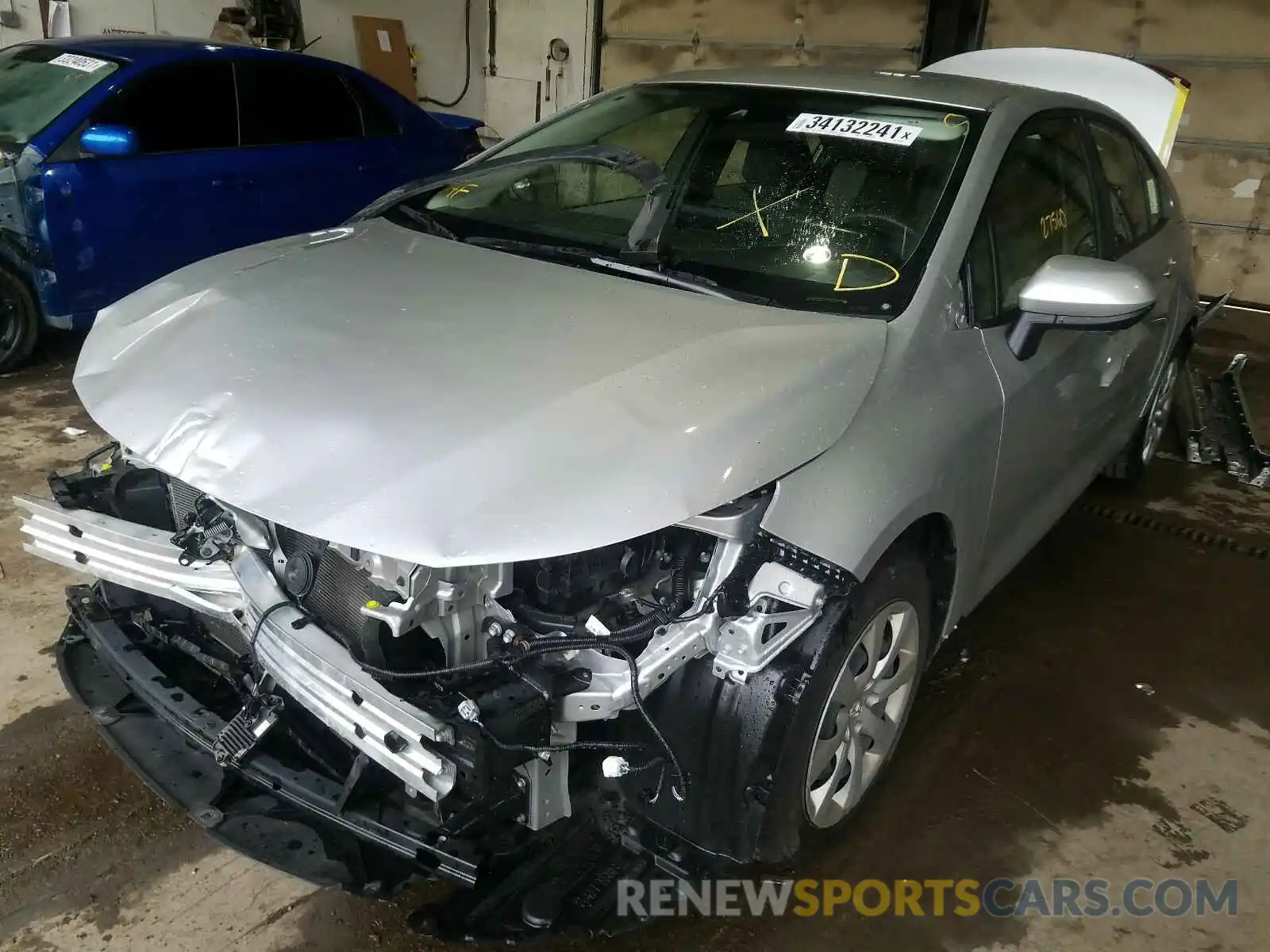 2 Photograph of a damaged car JTDEPRAE6LJ006089 TOYOTA COROLLA 2020