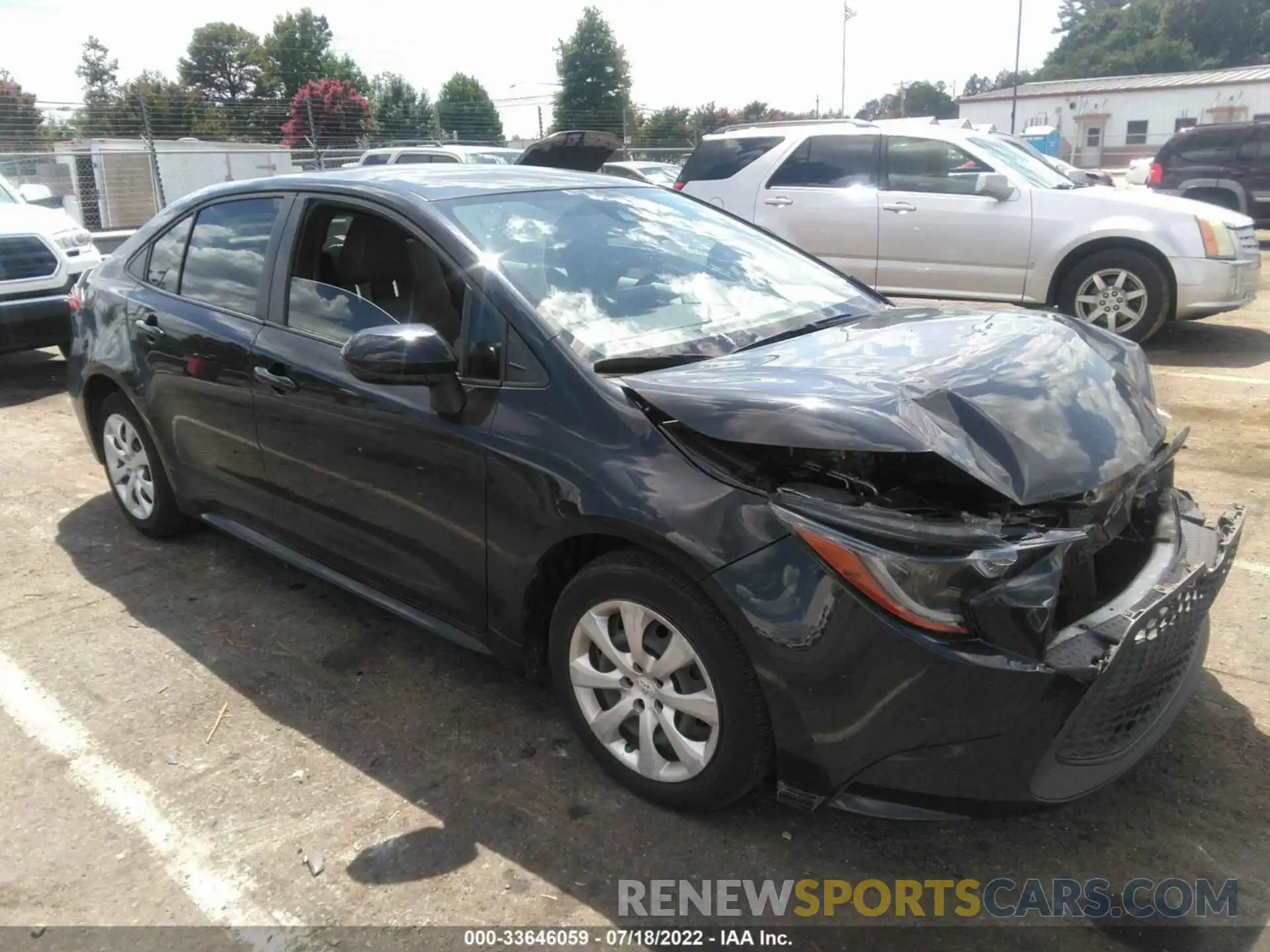 1 Photograph of a damaged car JTDEPRAE6LJ006206 TOYOTA COROLLA 2020