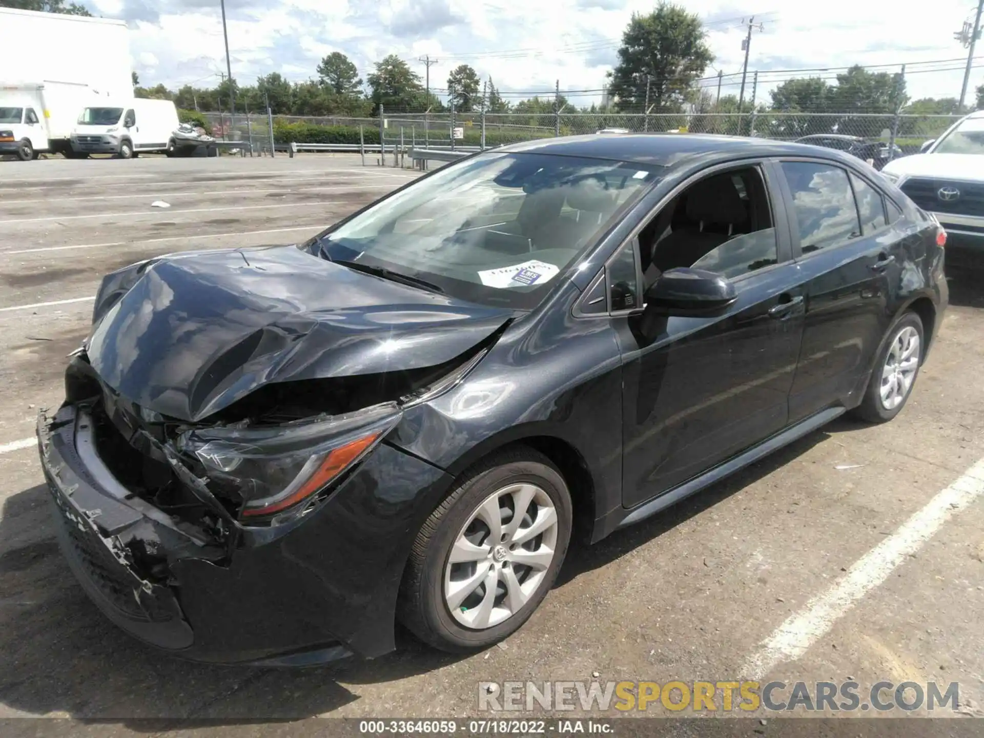 2 Photograph of a damaged car JTDEPRAE6LJ006206 TOYOTA COROLLA 2020