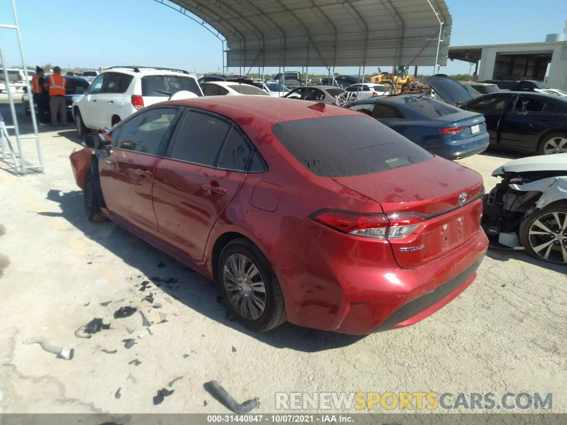 3 Photograph of a damaged car JTDEPRAE6LJ006335 TOYOTA COROLLA 2020