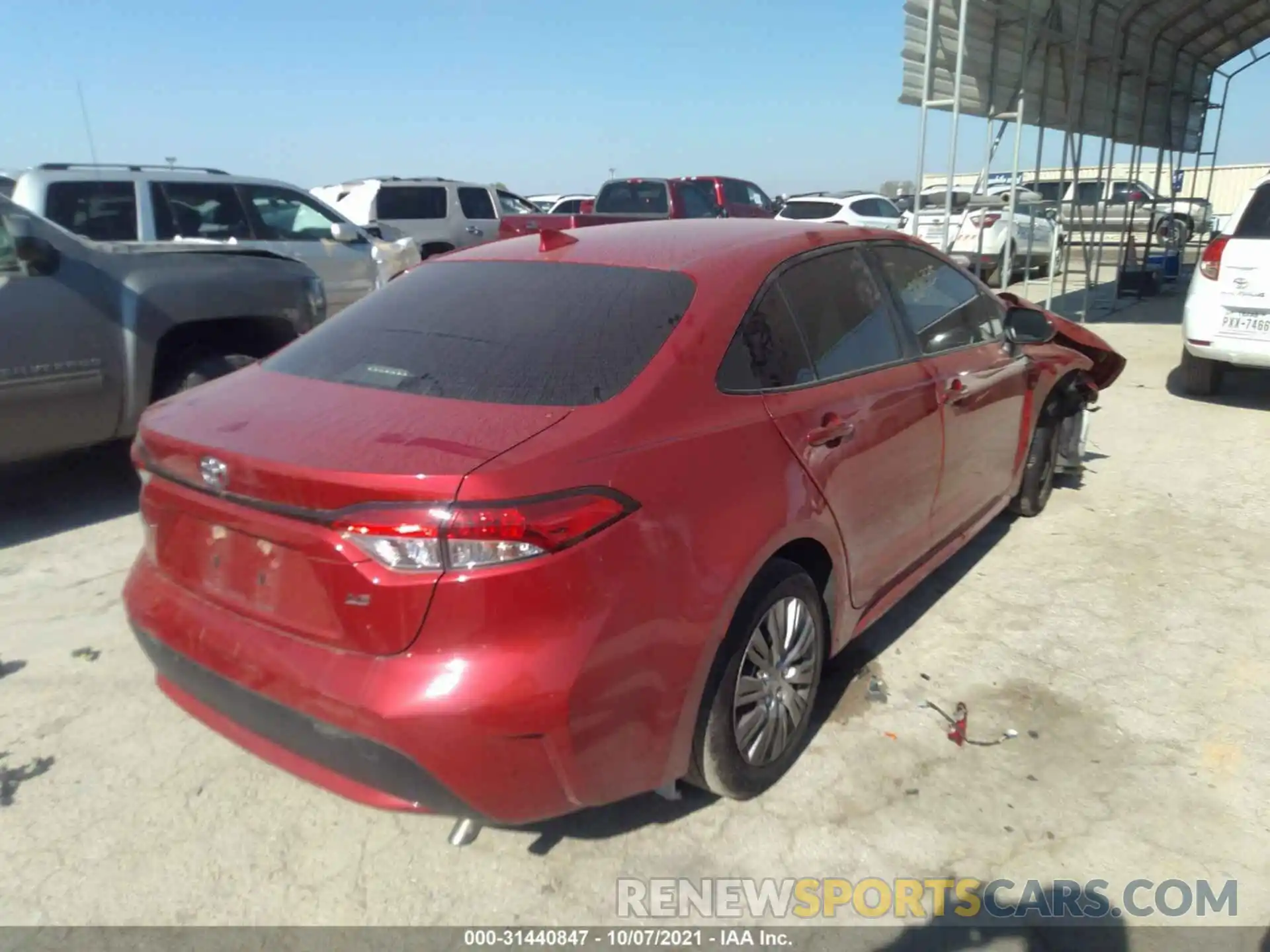 4 Photograph of a damaged car JTDEPRAE6LJ006335 TOYOTA COROLLA 2020