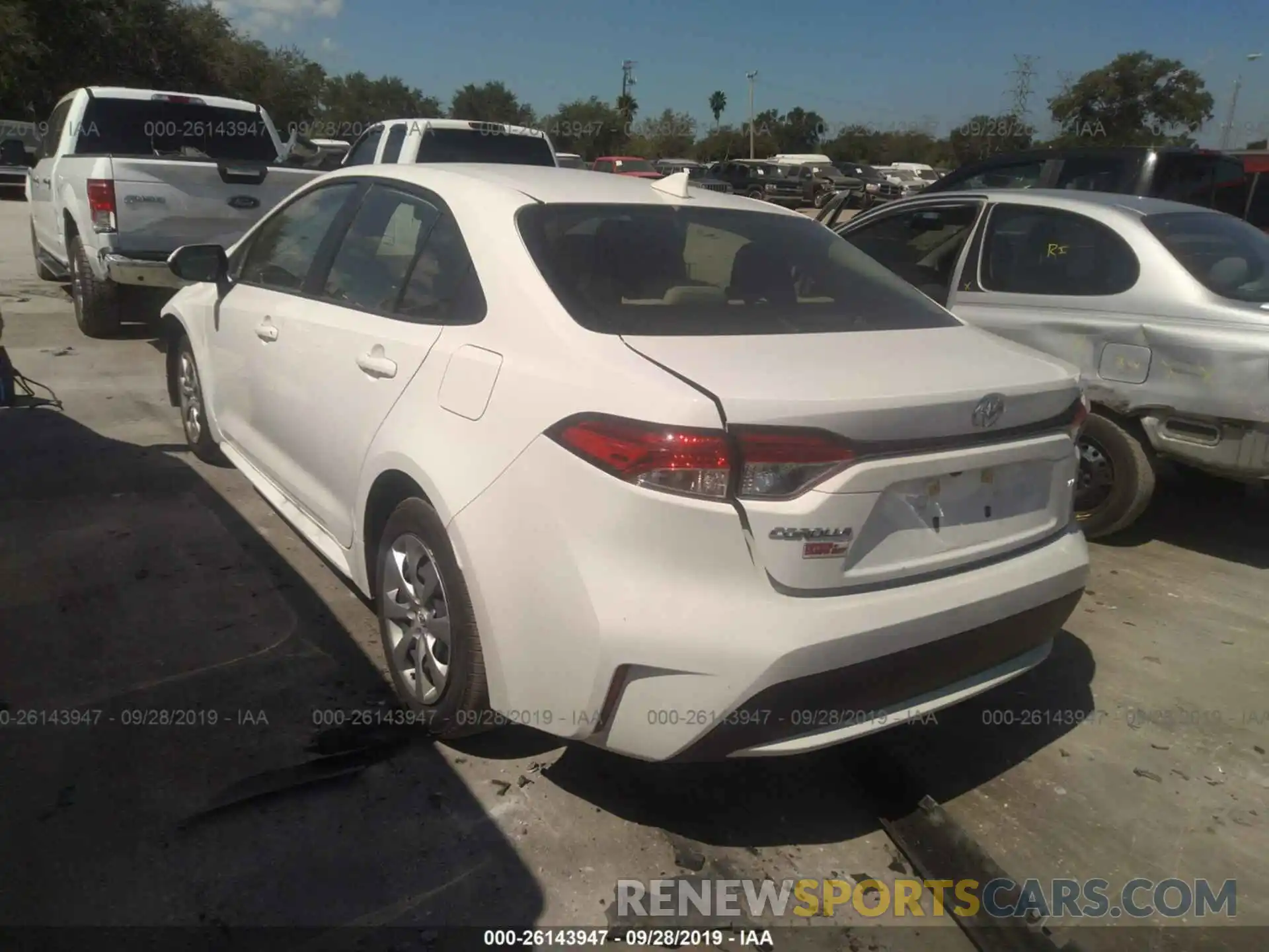 3 Photograph of a damaged car JTDEPRAE6LJ006772 TOYOTA COROLLA 2020