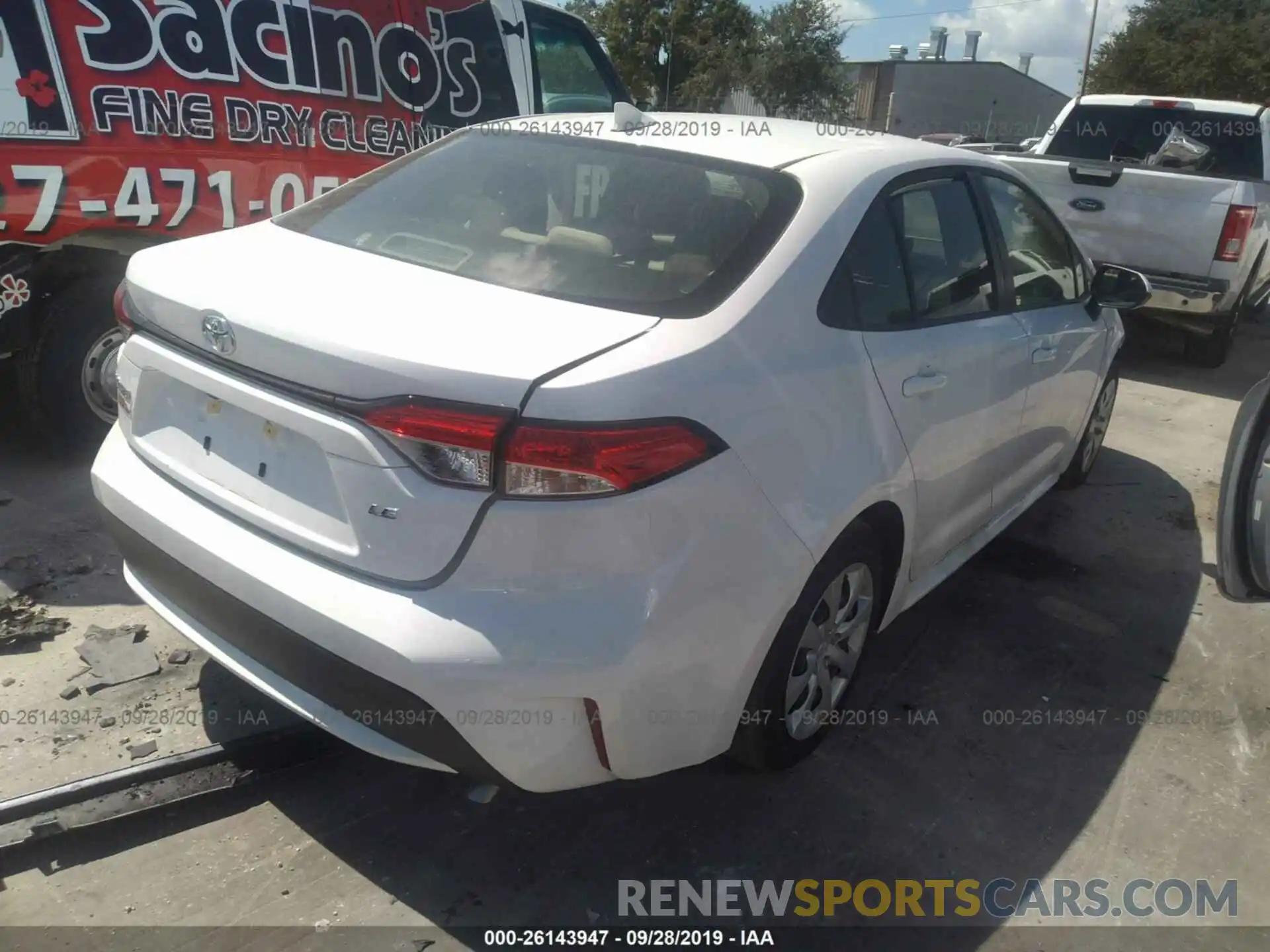 4 Photograph of a damaged car JTDEPRAE6LJ006772 TOYOTA COROLLA 2020