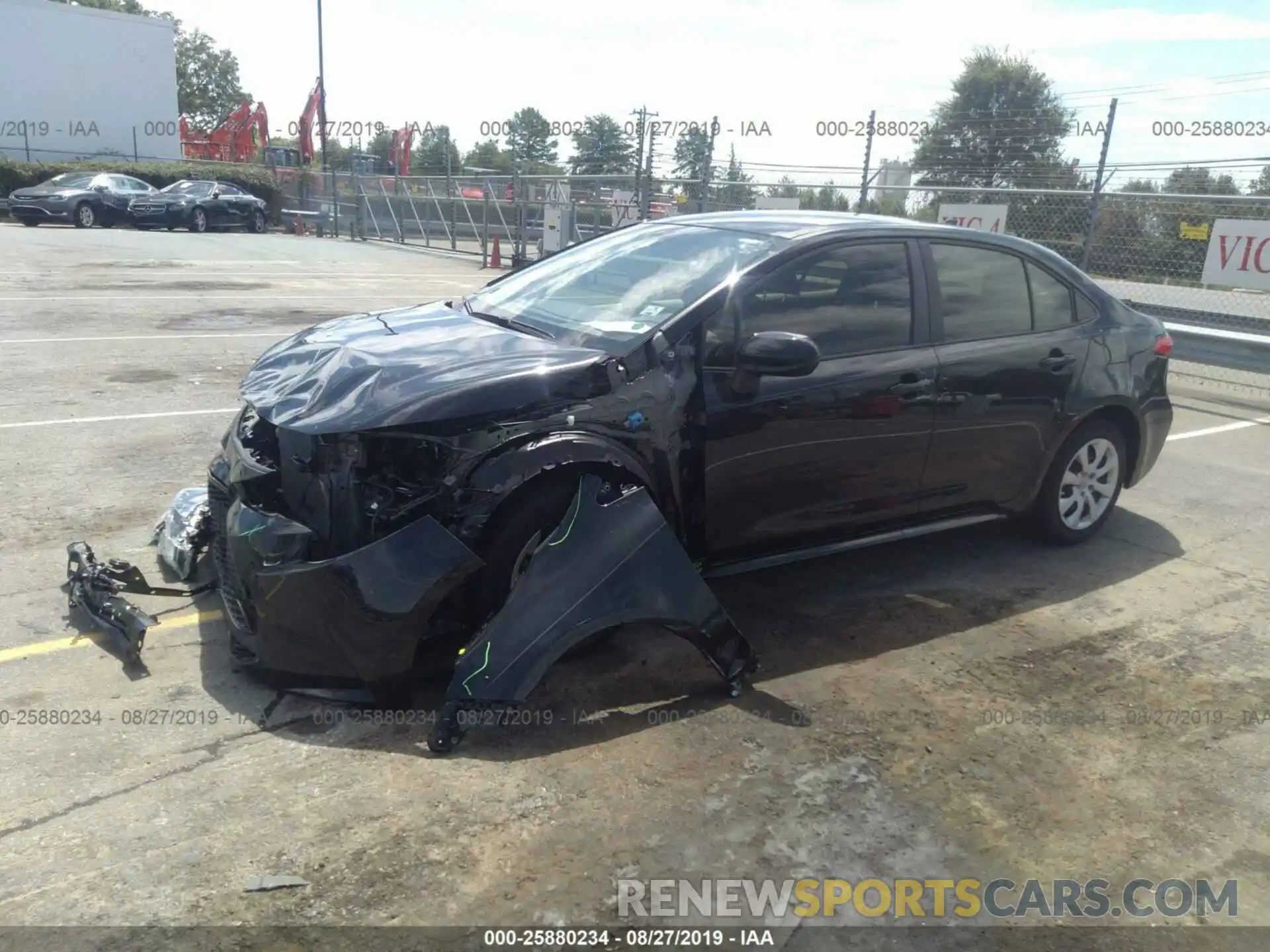 2 Photograph of a damaged car JTDEPRAE6LJ007341 TOYOTA COROLLA 2020