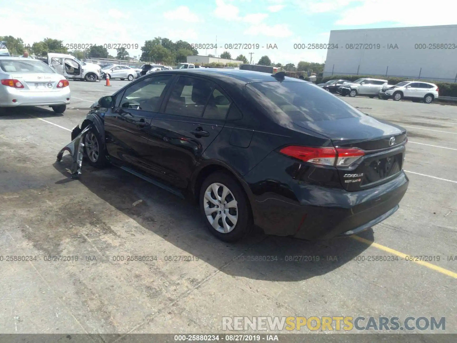 3 Photograph of a damaged car JTDEPRAE6LJ007341 TOYOTA COROLLA 2020