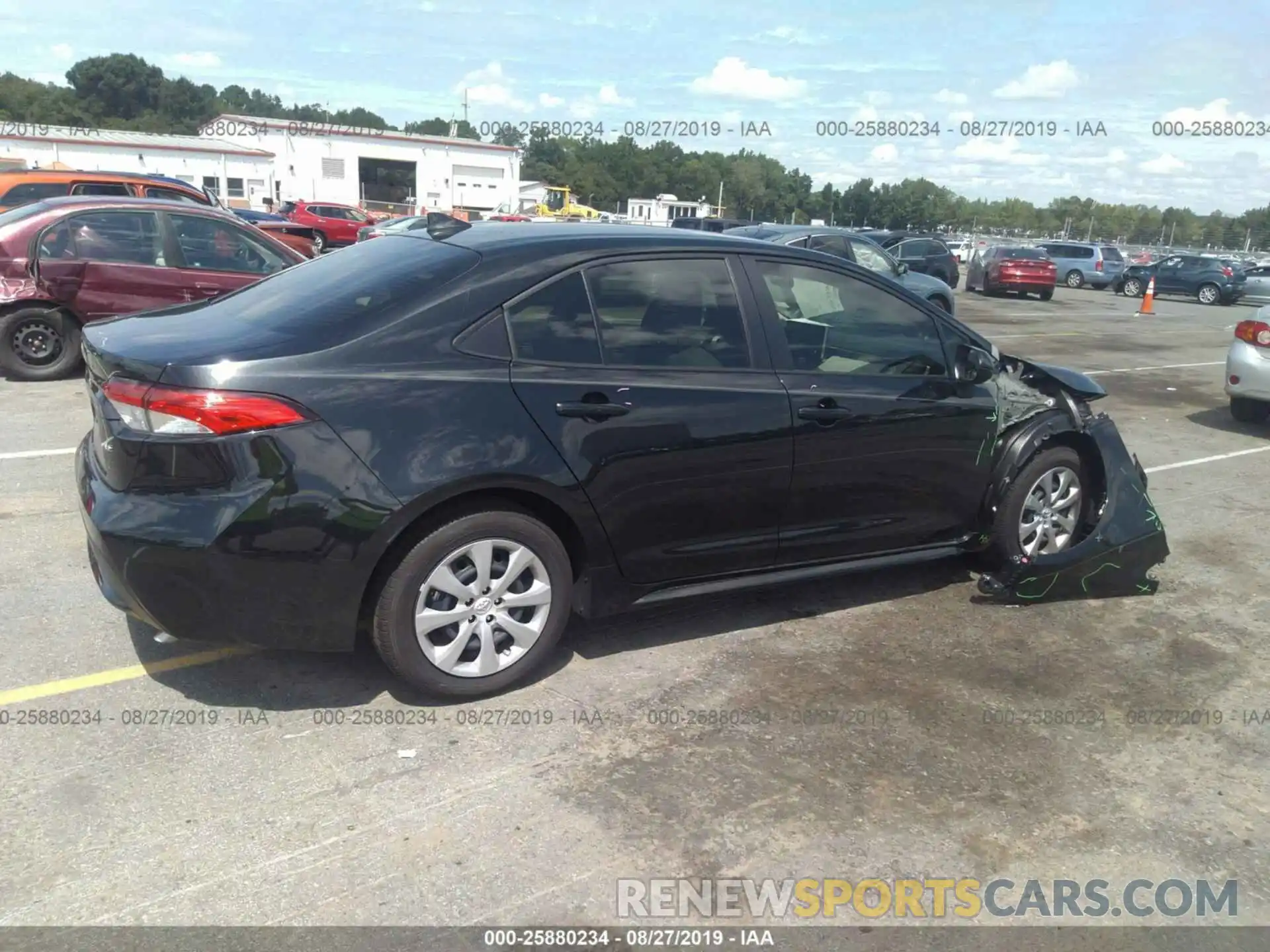 4 Photograph of a damaged car JTDEPRAE6LJ007341 TOYOTA COROLLA 2020