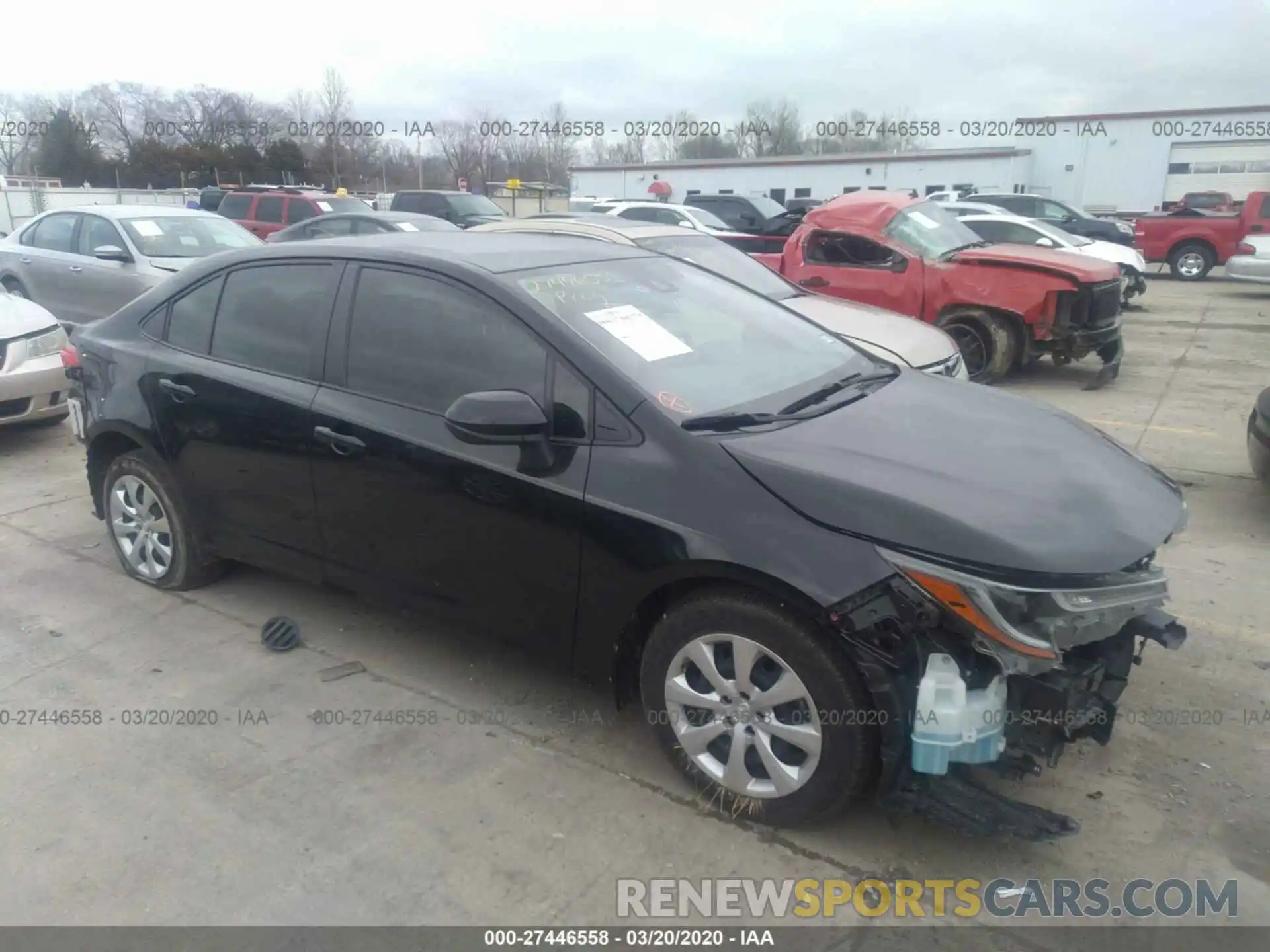 1 Photograph of a damaged car JTDEPRAE6LJ008635 TOYOTA COROLLA 2020