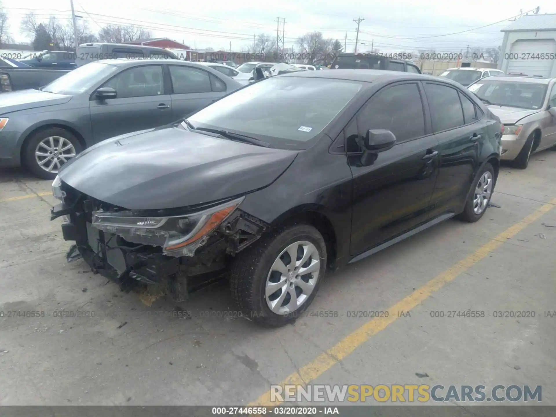 2 Photograph of a damaged car JTDEPRAE6LJ008635 TOYOTA COROLLA 2020