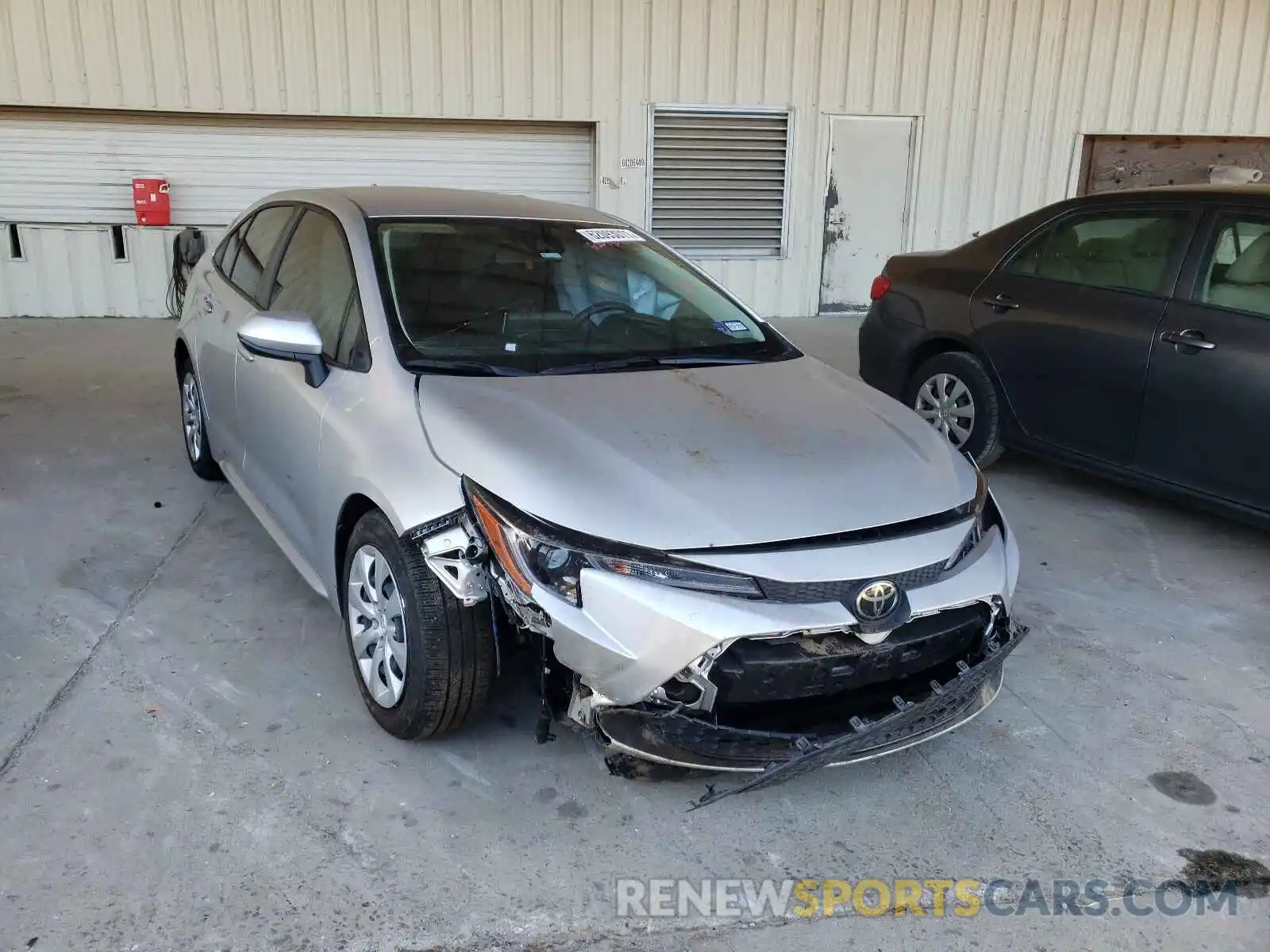 1 Photograph of a damaged car JTDEPRAE6LJ008747 TOYOTA COROLLA 2020