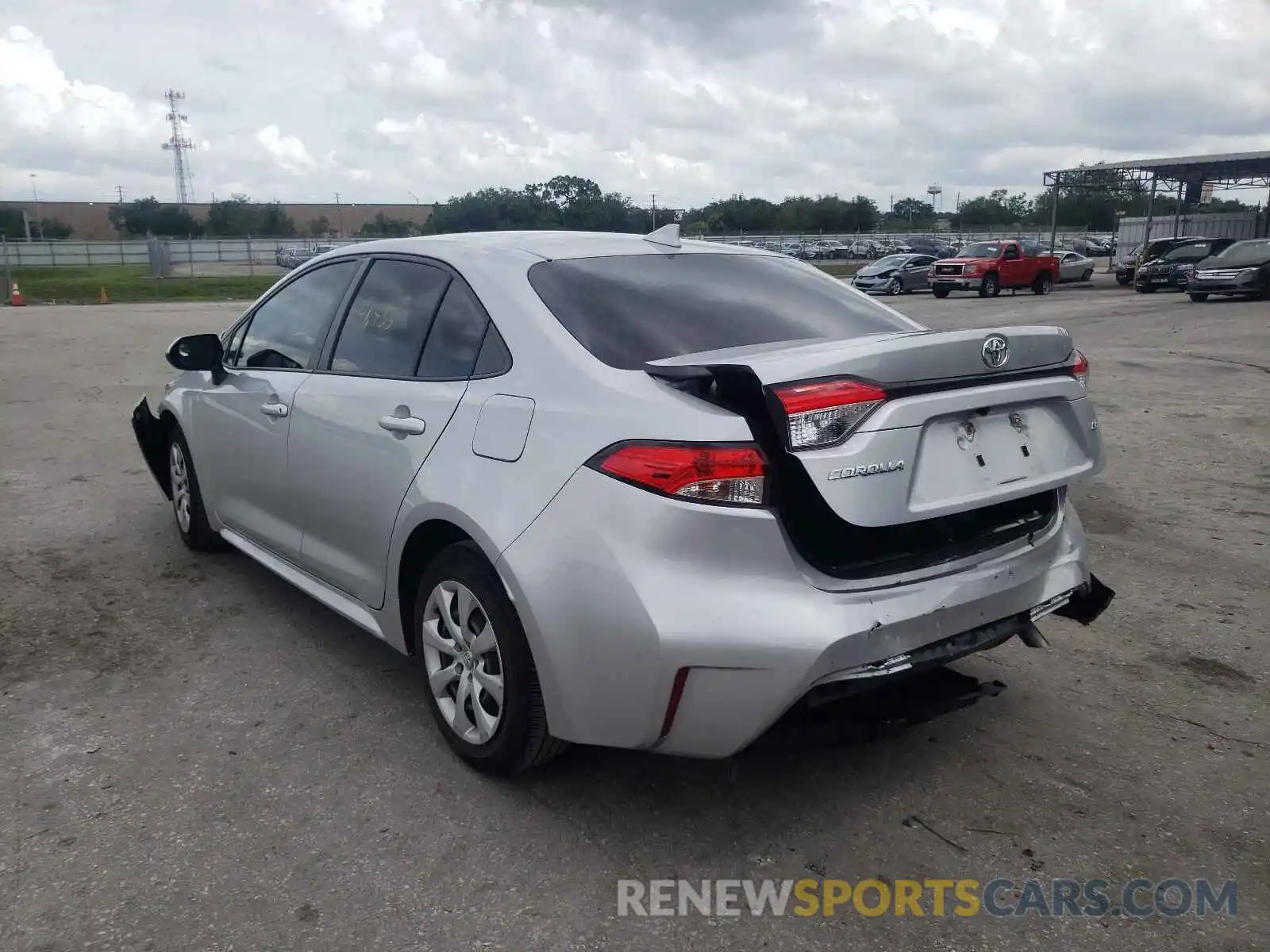 3 Photograph of a damaged car JTDEPRAE6LJ009381 TOYOTA COROLLA 2020