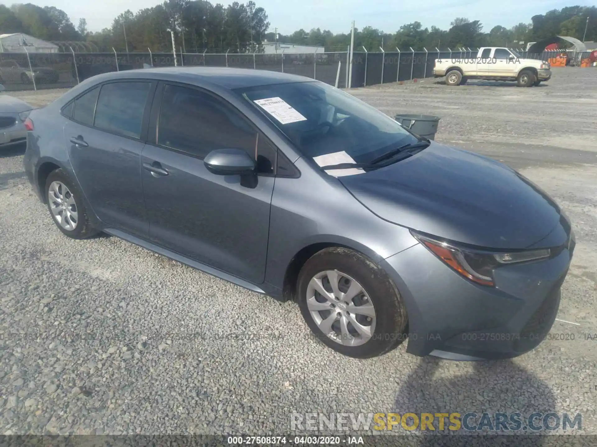 1 Photograph of a damaged car JTDEPRAE6LJ009865 TOYOTA COROLLA 2020