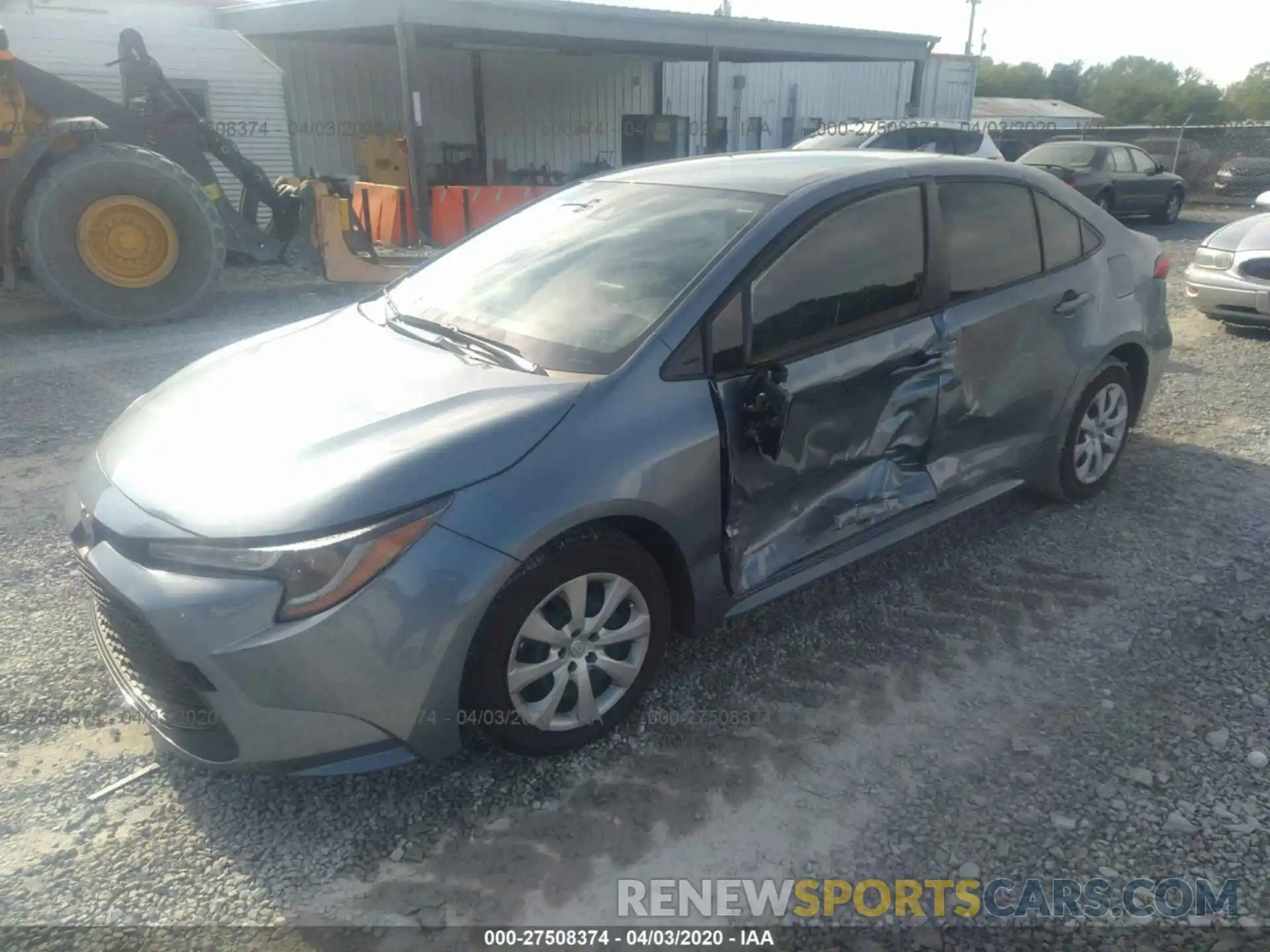 2 Photograph of a damaged car JTDEPRAE6LJ009865 TOYOTA COROLLA 2020