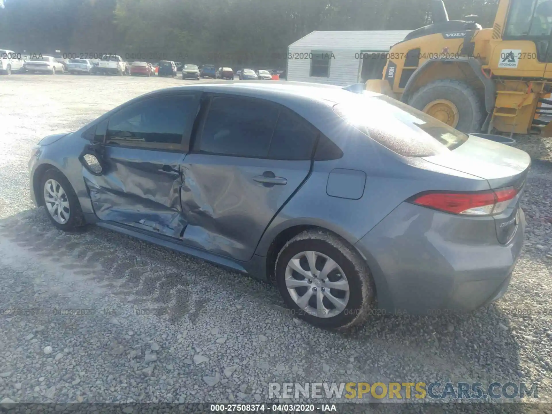 3 Photograph of a damaged car JTDEPRAE6LJ009865 TOYOTA COROLLA 2020