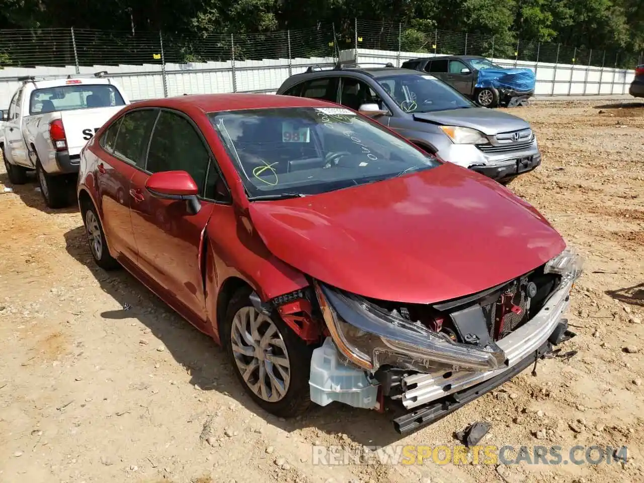 1 Photograph of a damaged car JTDEPRAE6LJ010241 TOYOTA COROLLA 2020