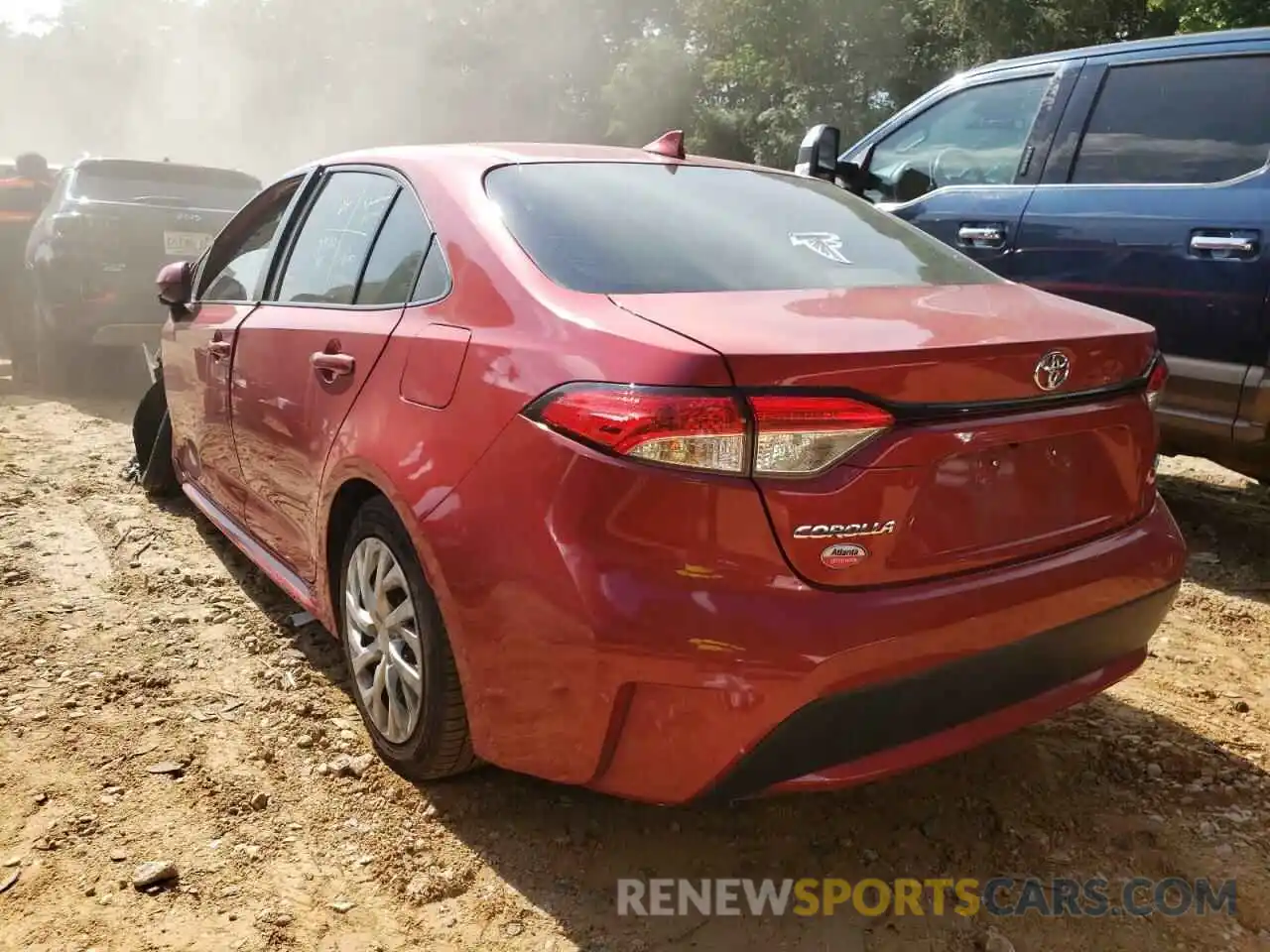 3 Photograph of a damaged car JTDEPRAE6LJ010241 TOYOTA COROLLA 2020