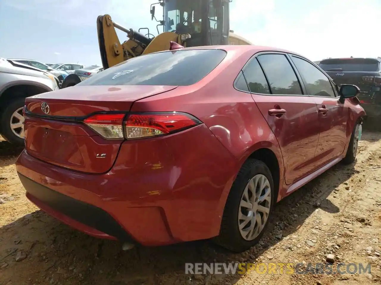 4 Photograph of a damaged car JTDEPRAE6LJ010241 TOYOTA COROLLA 2020