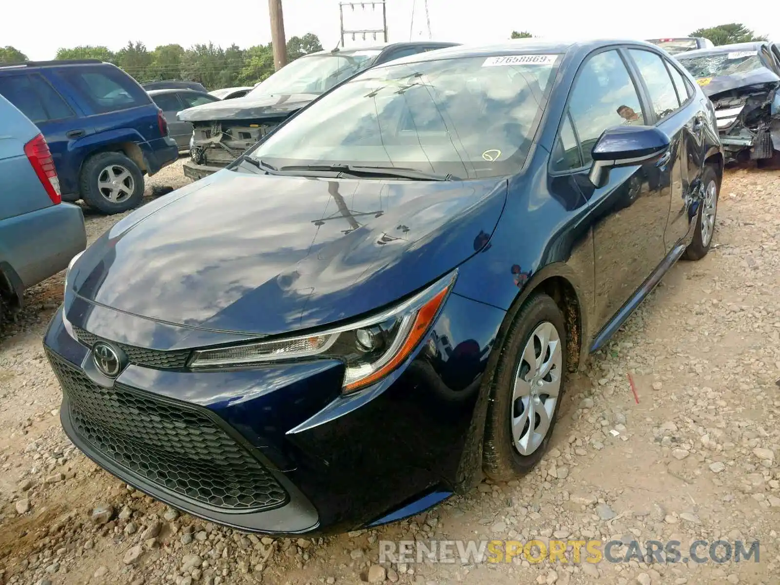 2 Photograph of a damaged car JTDEPRAE6LJ011499 TOYOTA COROLLA 2020