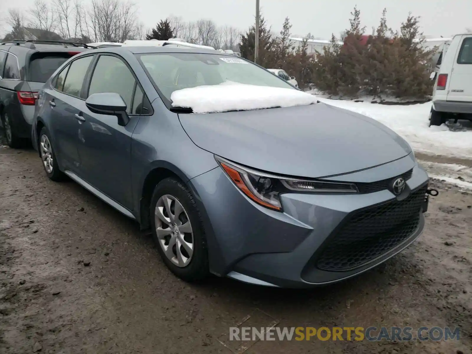 1 Photograph of a damaged car JTDEPRAE6LJ011843 TOYOTA COROLLA 2020