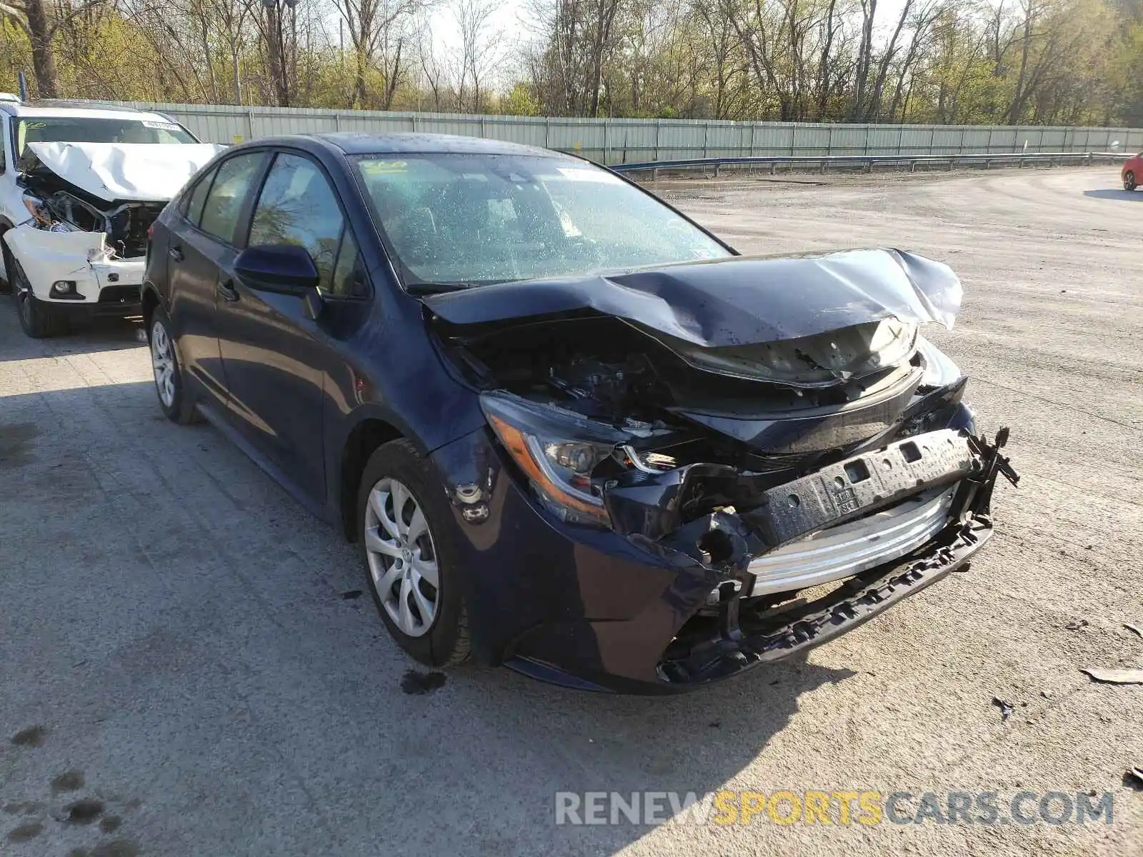 1 Photograph of a damaged car JTDEPRAE6LJ012054 TOYOTA COROLLA 2020