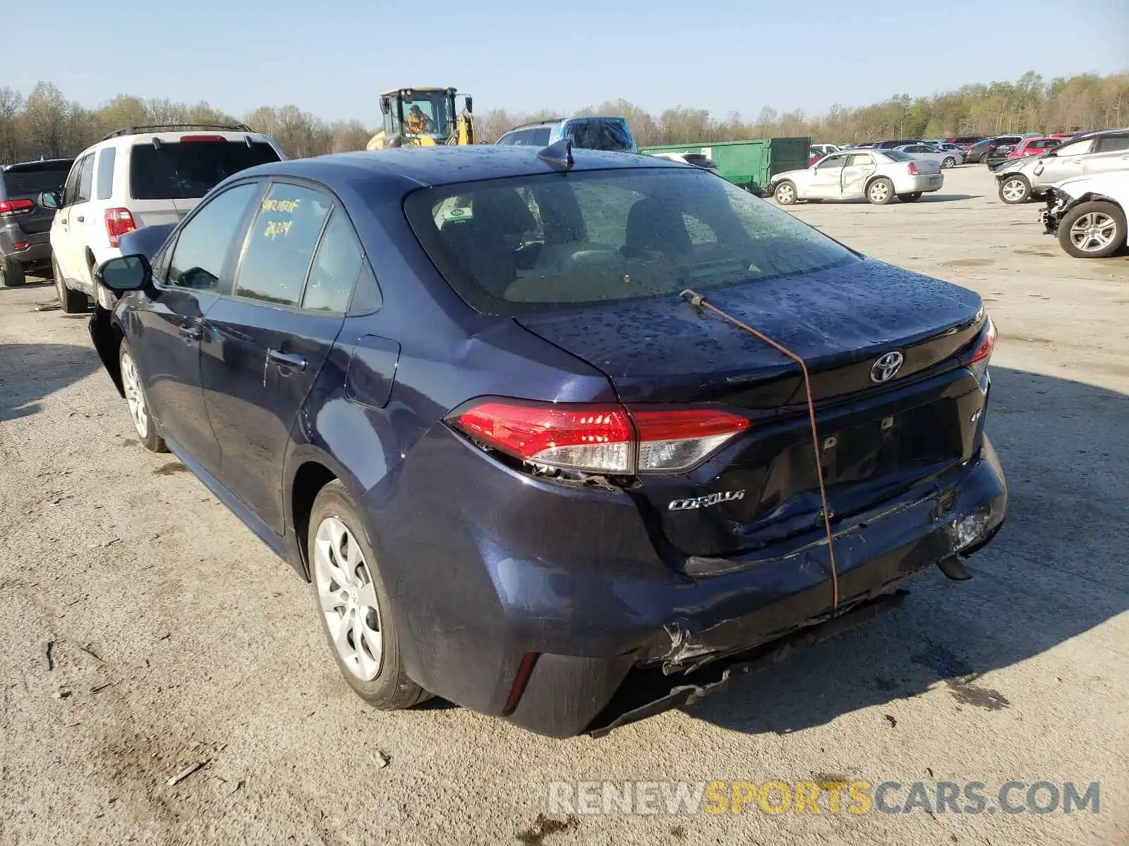 3 Photograph of a damaged car JTDEPRAE6LJ012054 TOYOTA COROLLA 2020