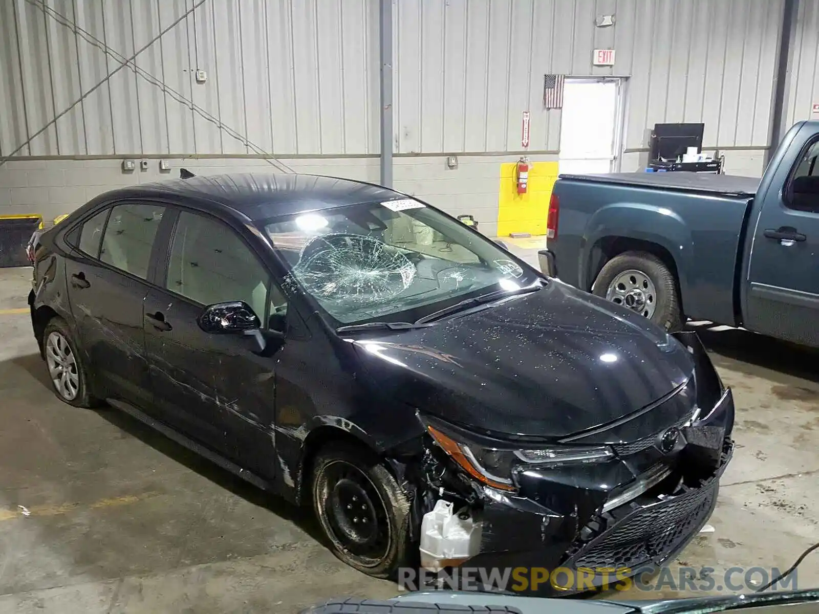 1 Photograph of a damaged car JTDEPRAE6LJ012345 TOYOTA COROLLA 2020