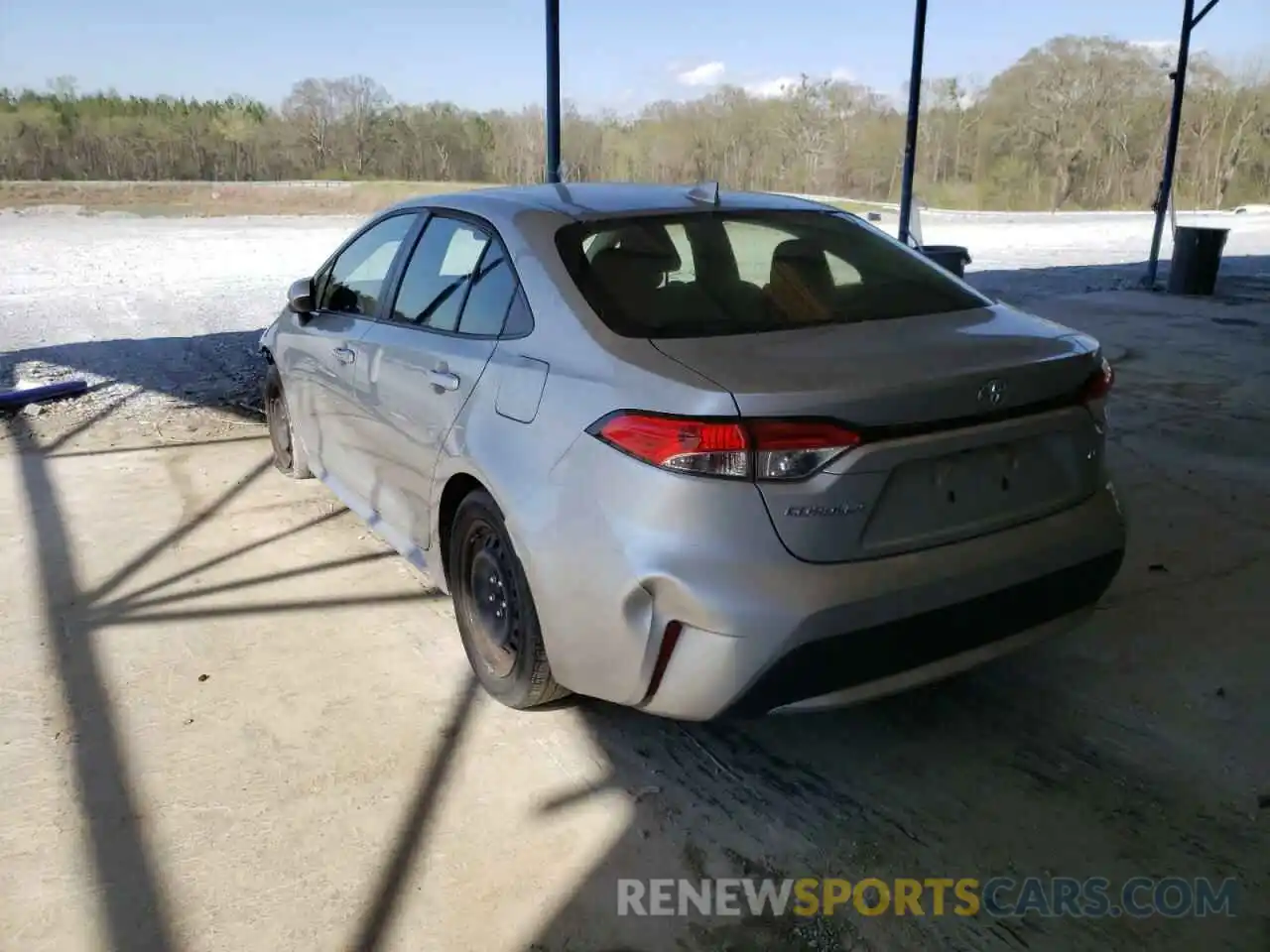 3 Photograph of a damaged car JTDEPRAE6LJ013057 TOYOTA COROLLA 2020