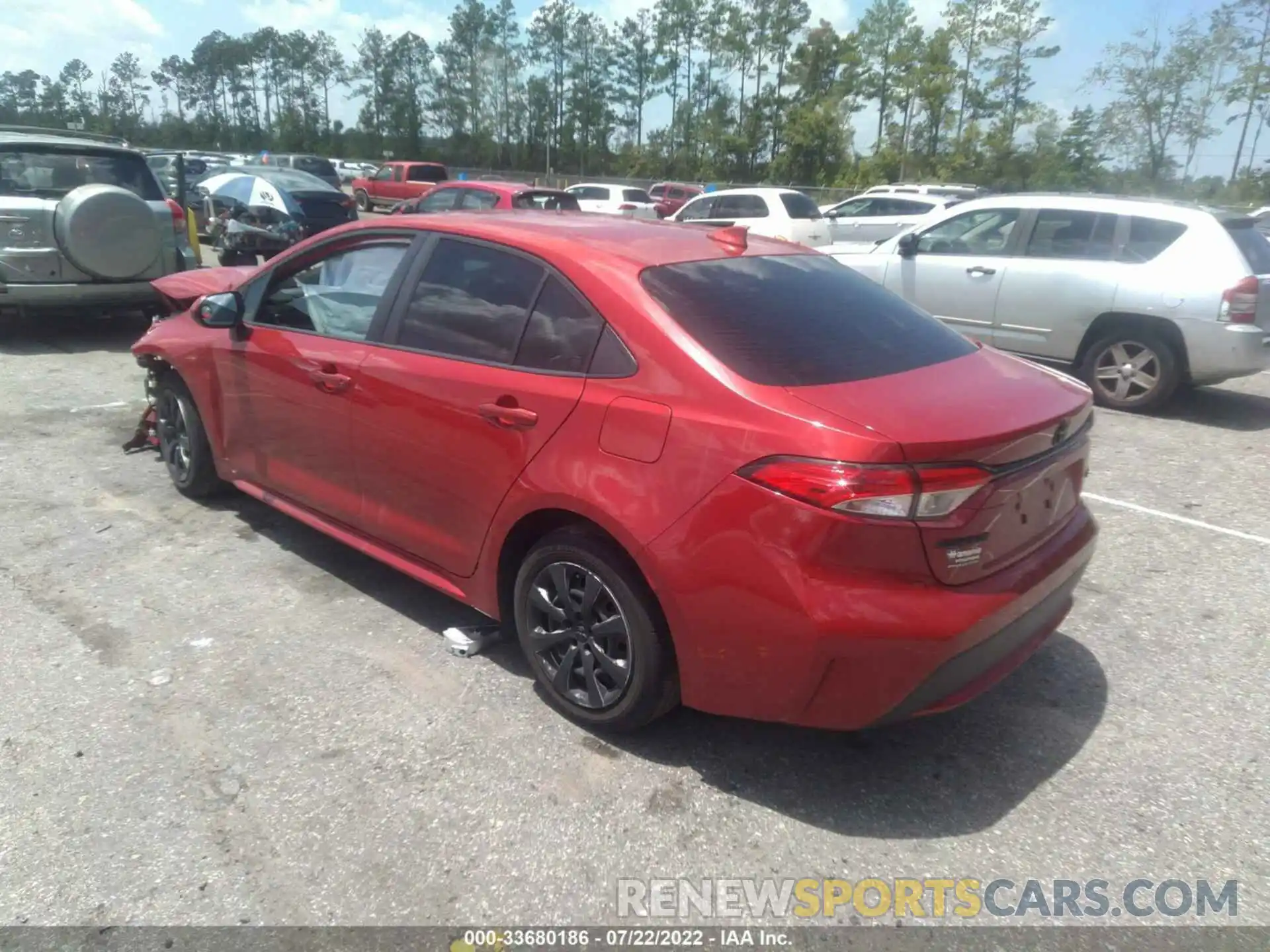 3 Photograph of a damaged car JTDEPRAE6LJ013074 TOYOTA COROLLA 2020