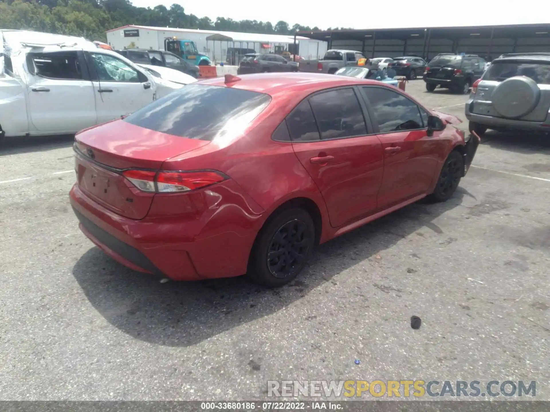 4 Photograph of a damaged car JTDEPRAE6LJ013074 TOYOTA COROLLA 2020