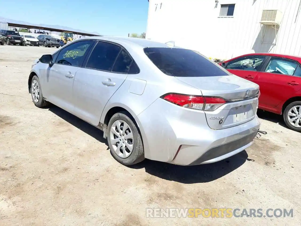 3 Photograph of a damaged car JTDEPRAE6LJ013348 TOYOTA COROLLA 2020